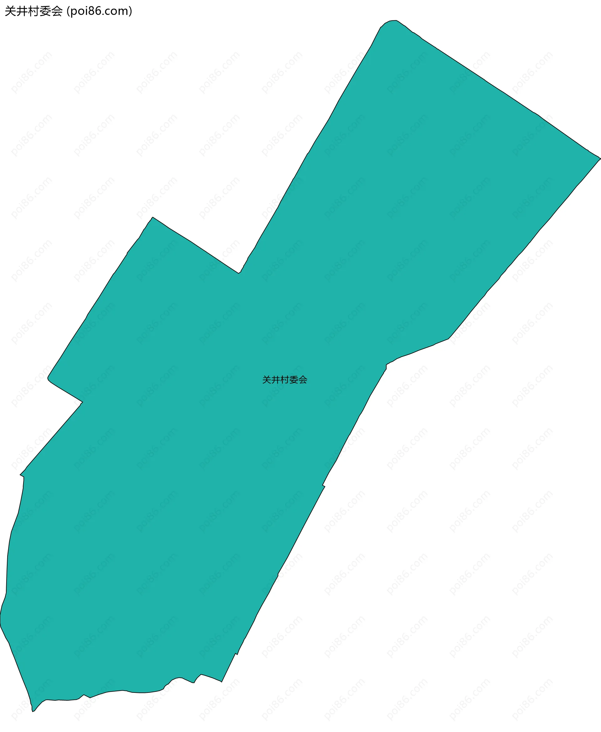 关井村委会边界地图