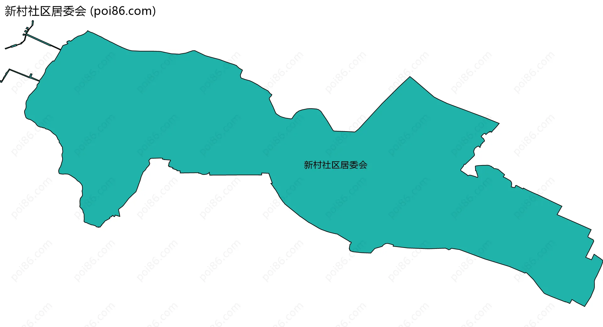 新村社区居委会边界地图