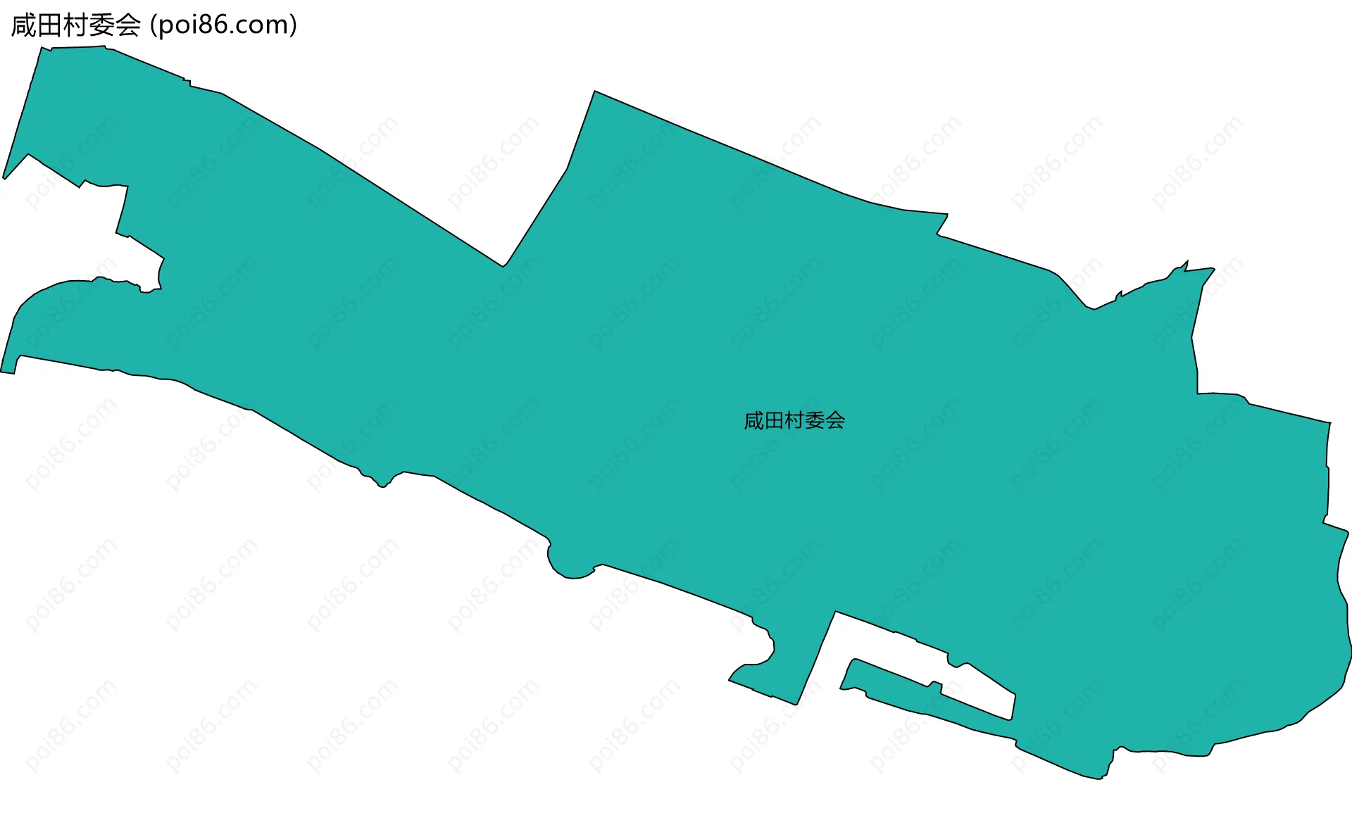 咸田村委会边界地图
