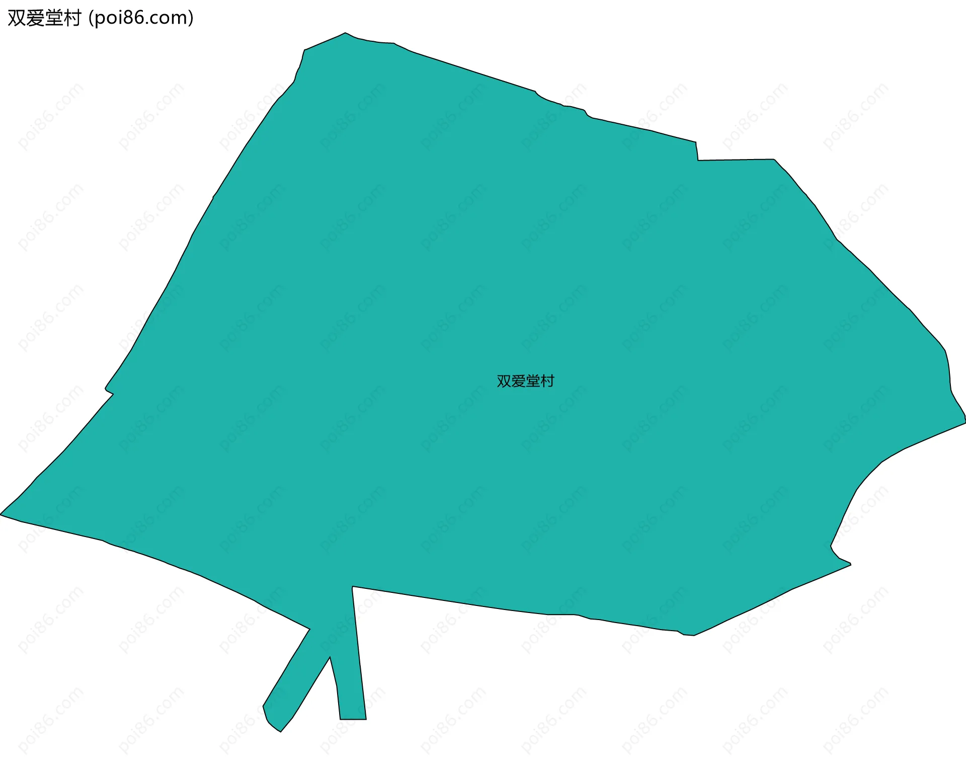 双爱堂村边界地图