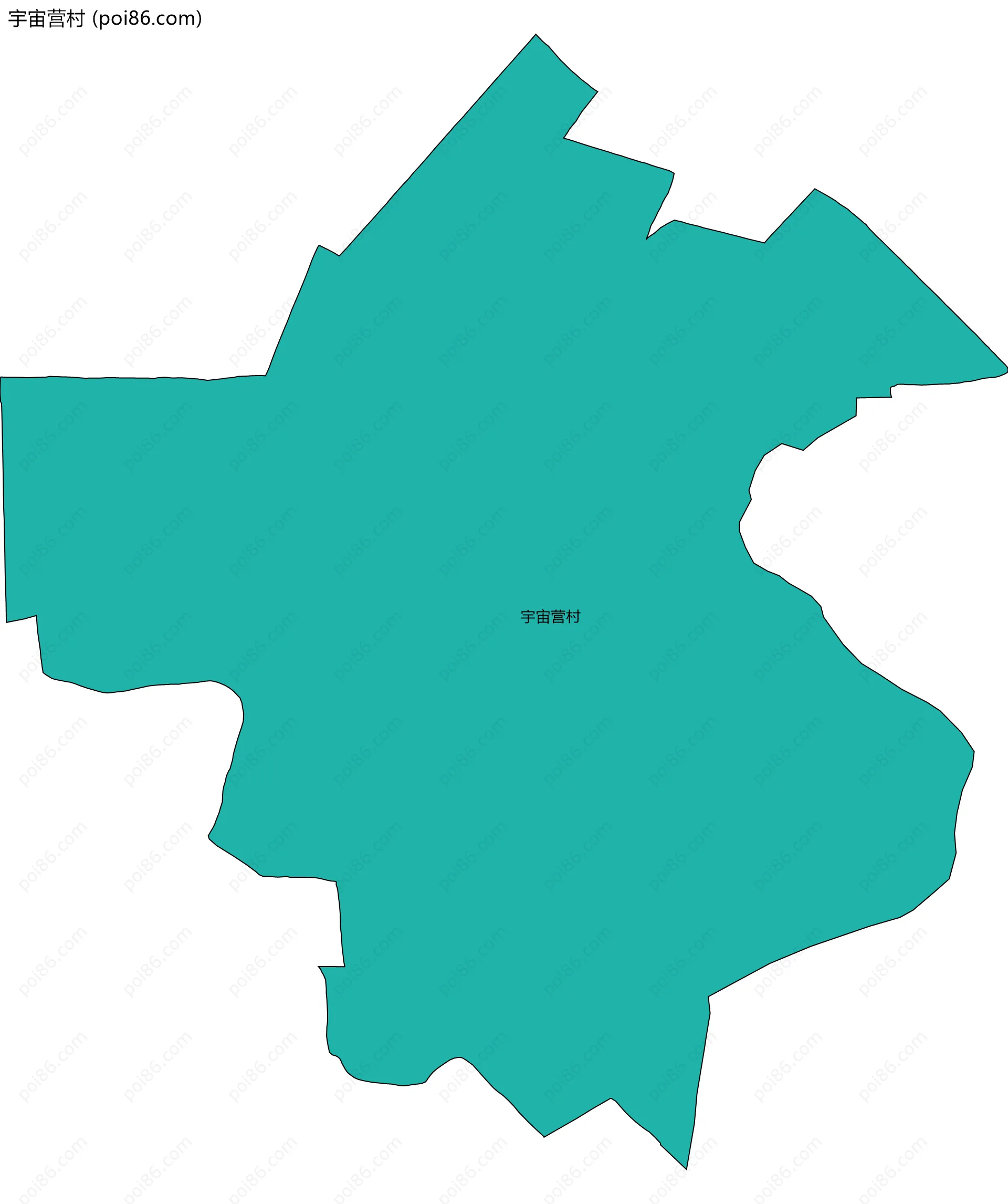 宇宙营村边界地图