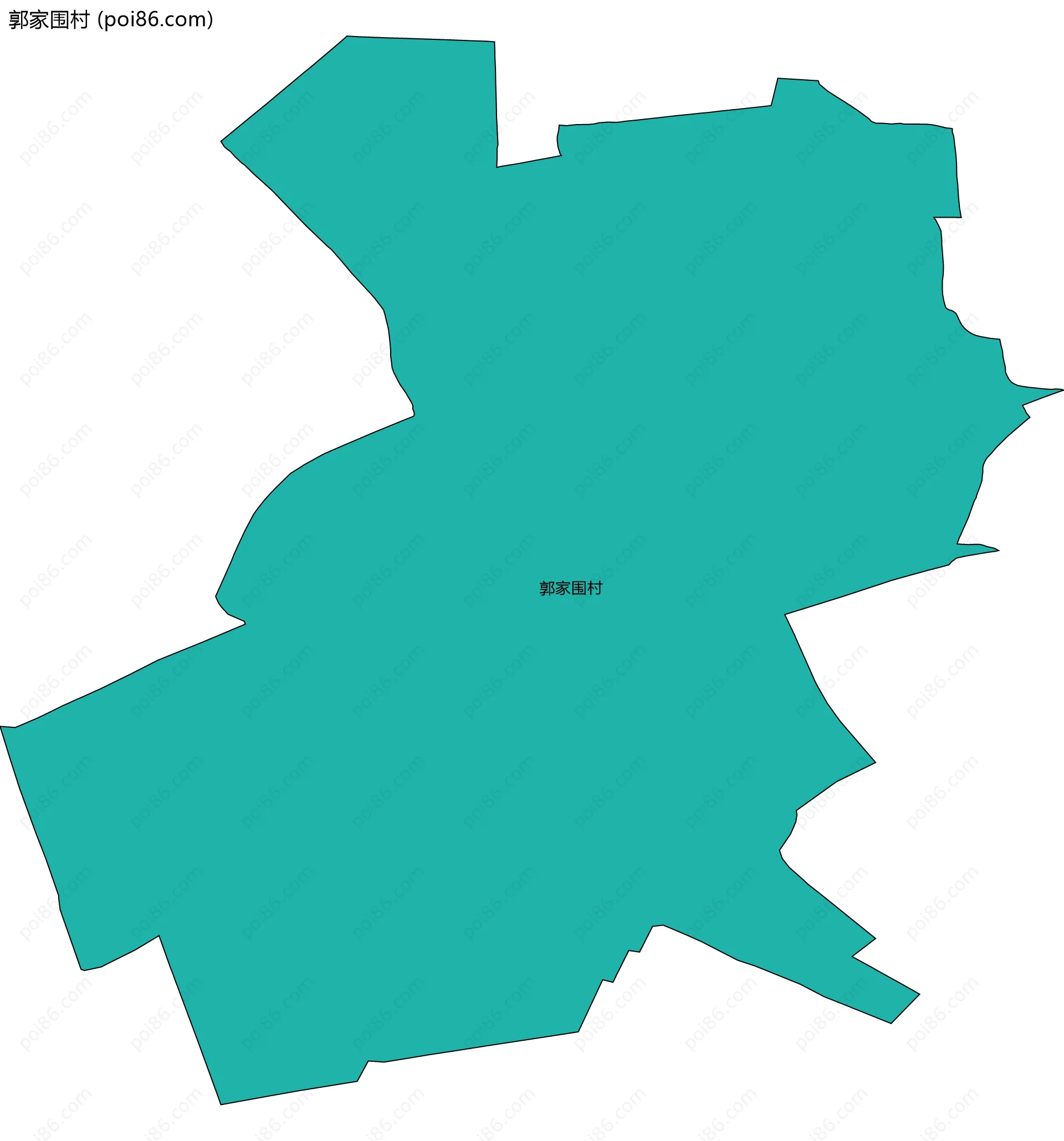 郭家围村边界地图