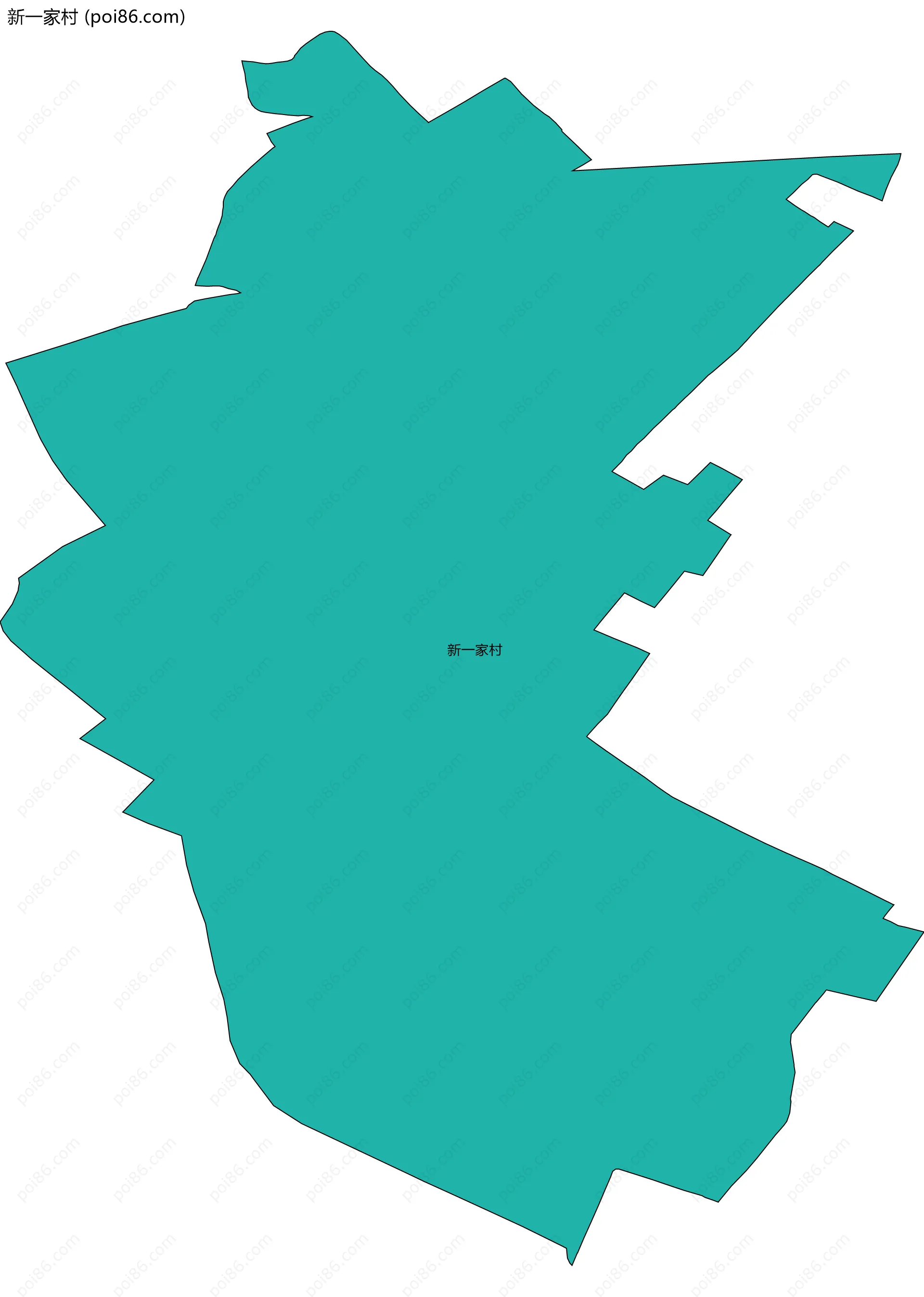 新一家村边界地图