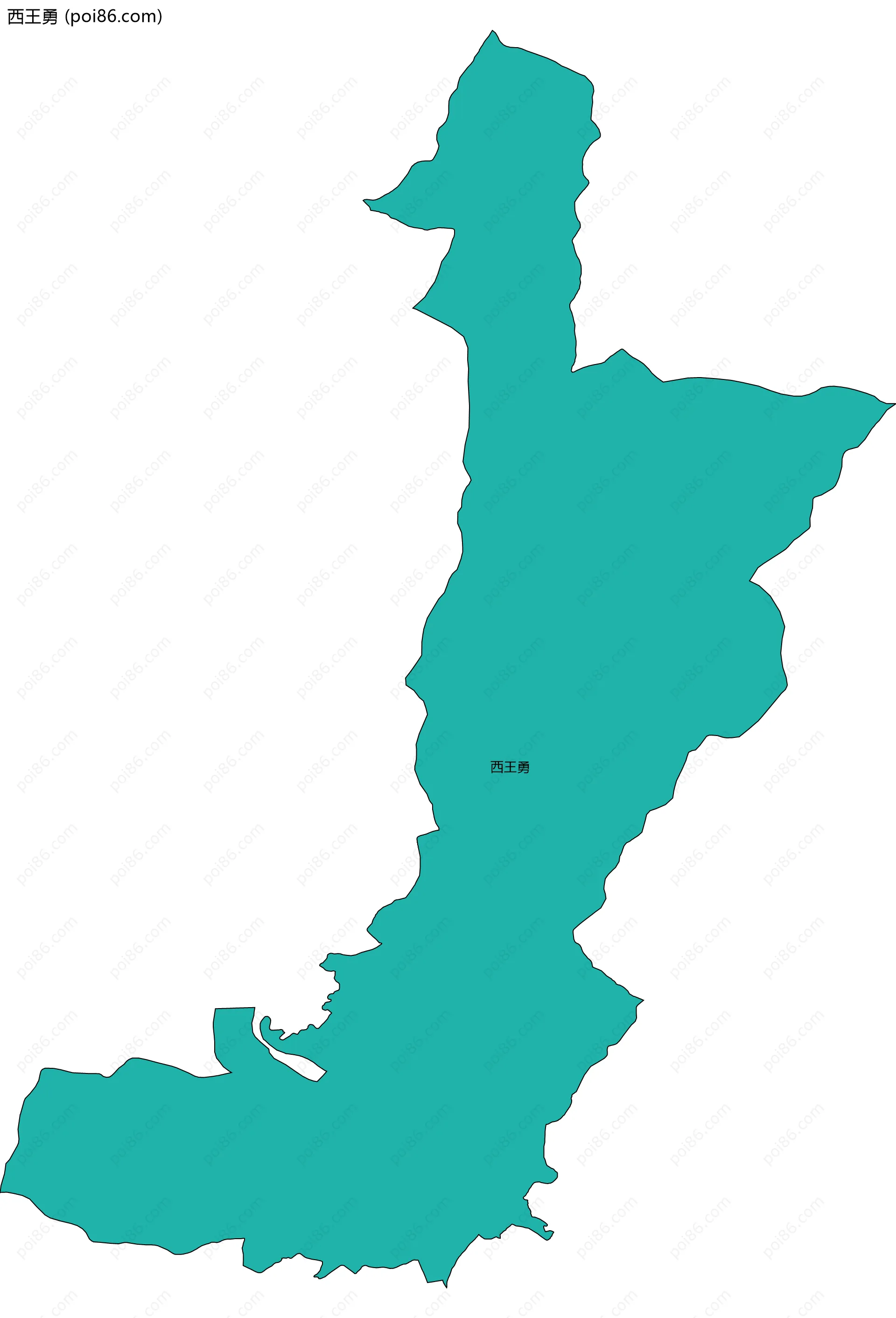 西王勇边界地图