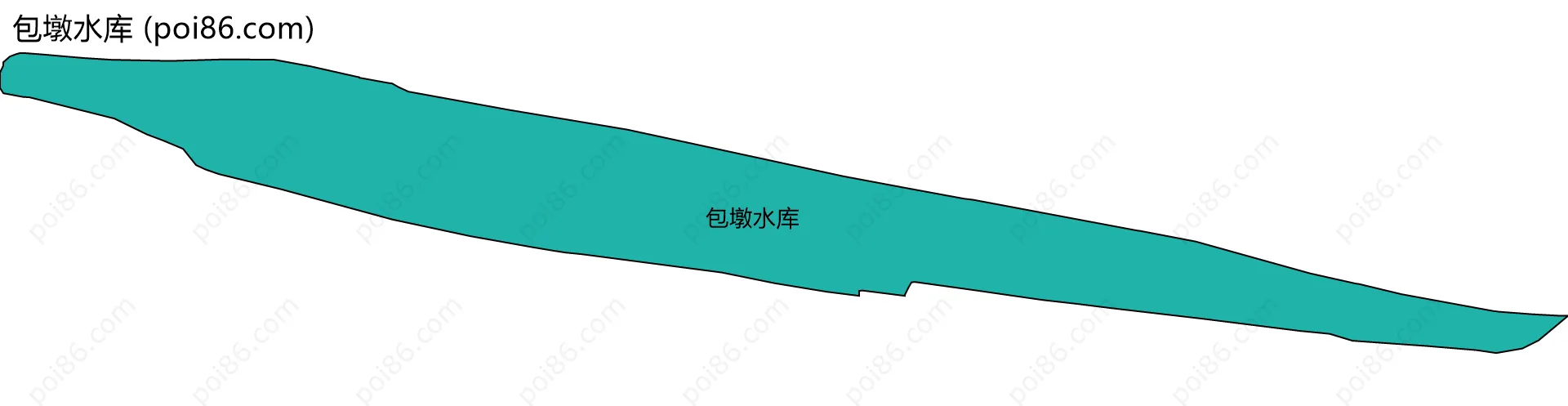 包墩水库边界地图