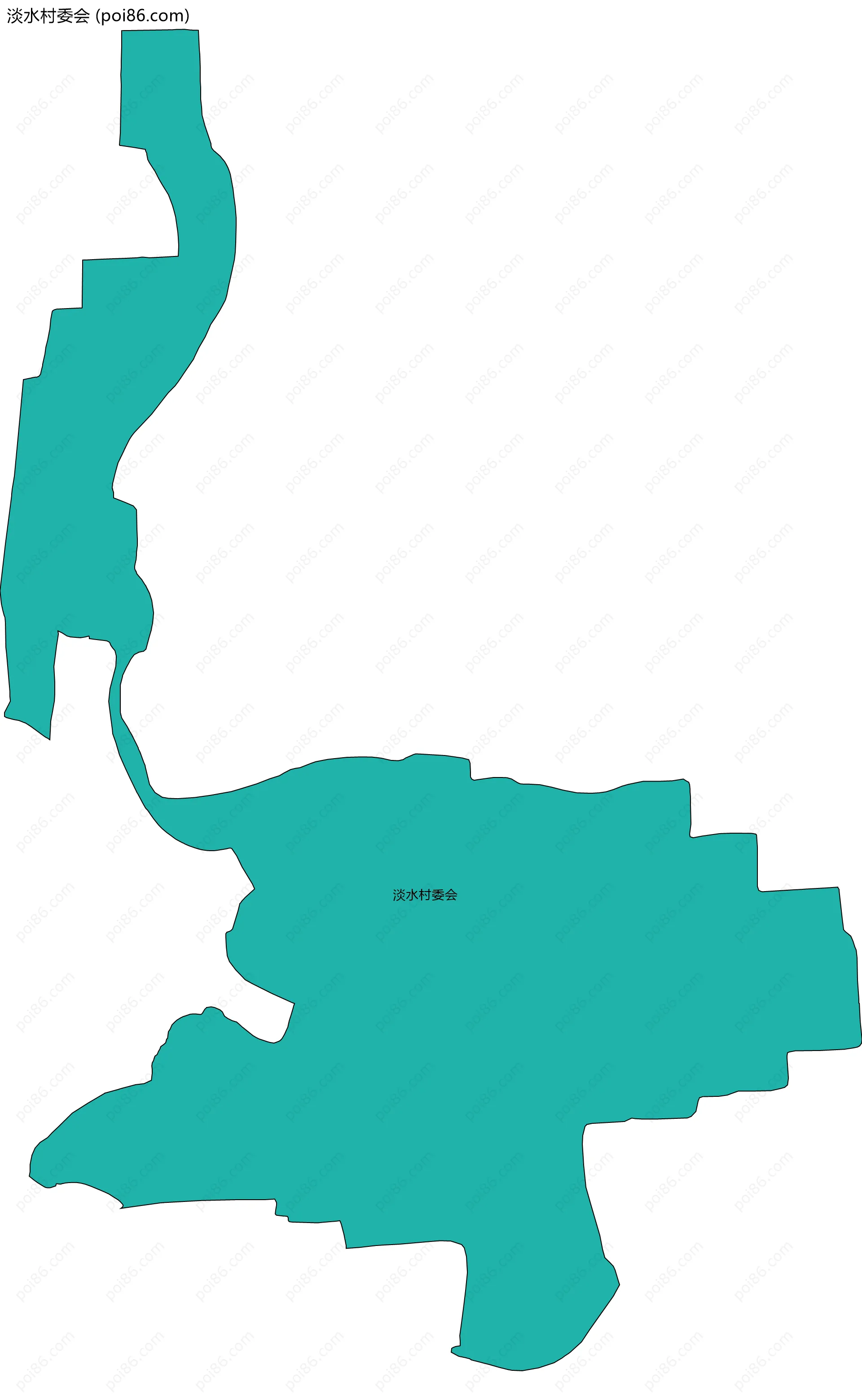 淡水村委会边界地图