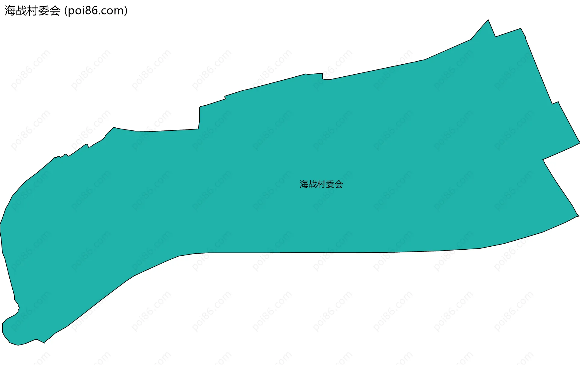 海战村委会边界地图