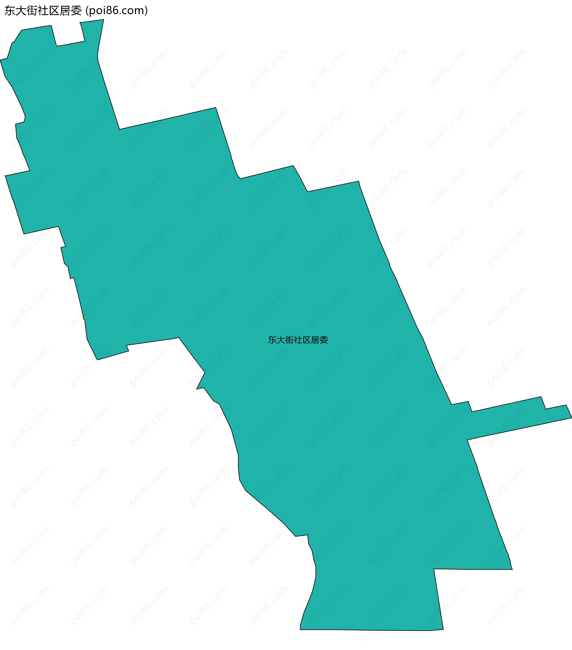 东大街社区居委边界地图