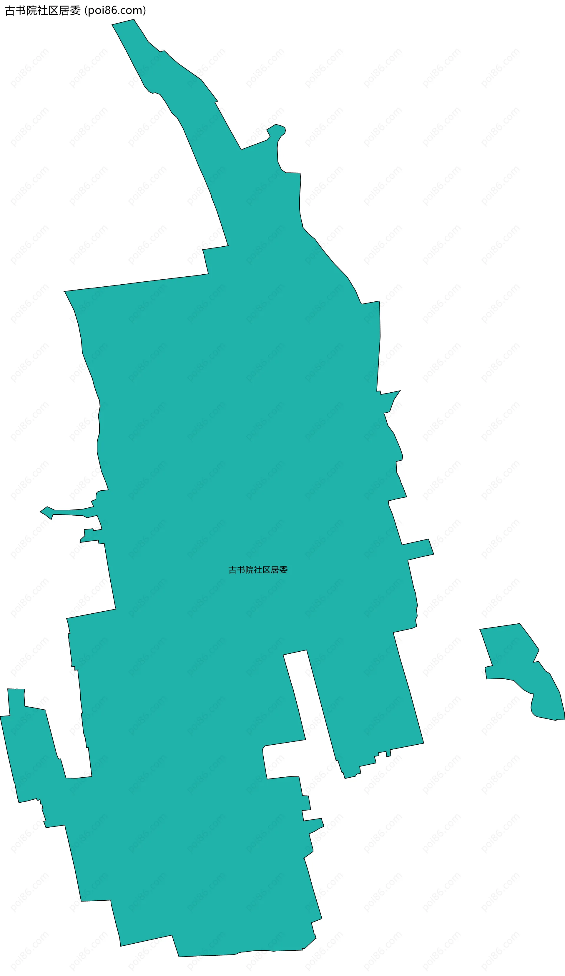 古书院社区居委边界地图