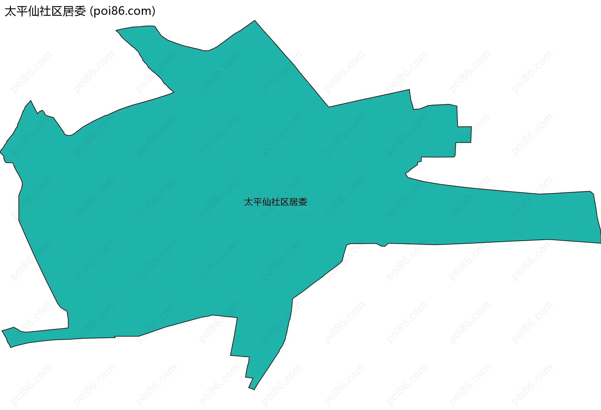 太平仙社区居委边界地图