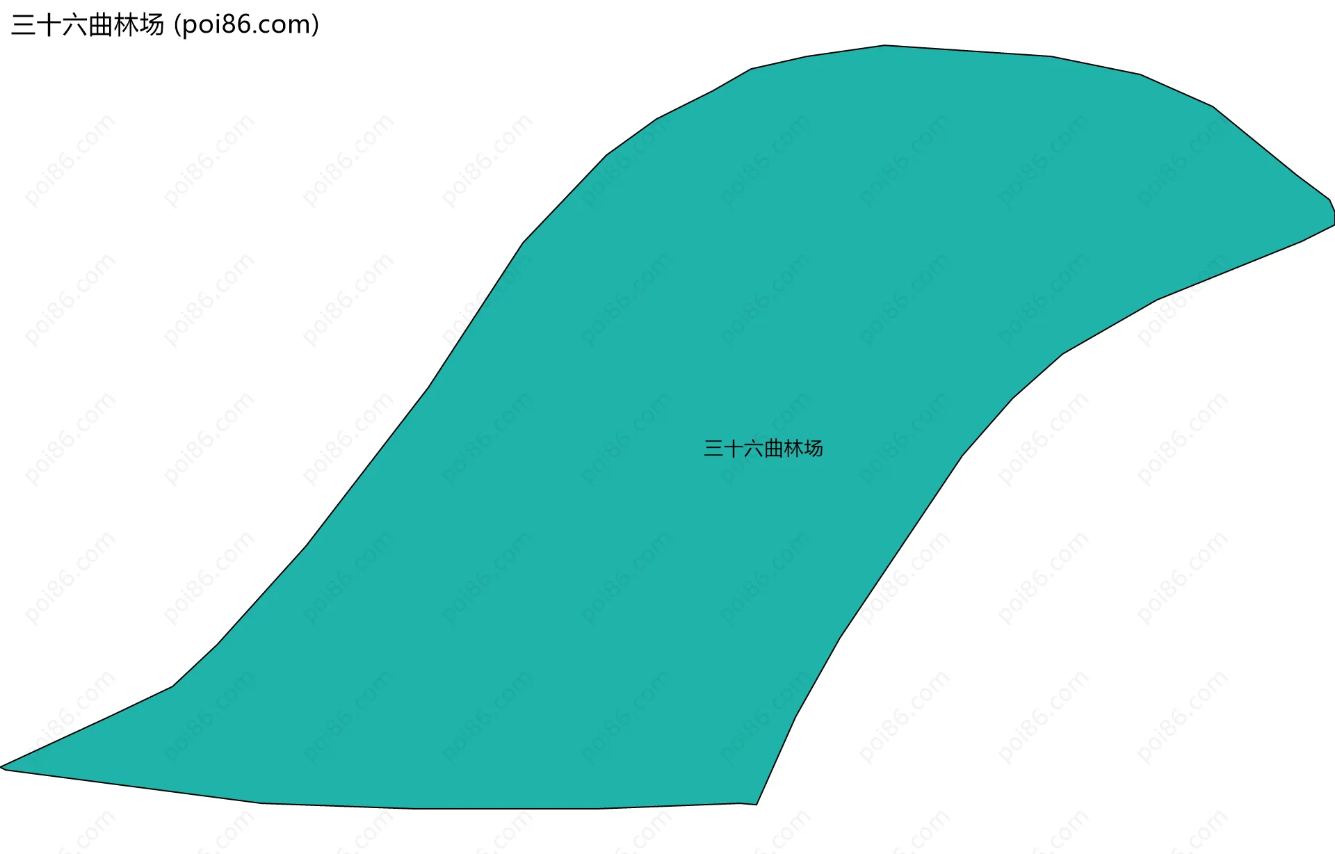 三十六曲林场边界地图