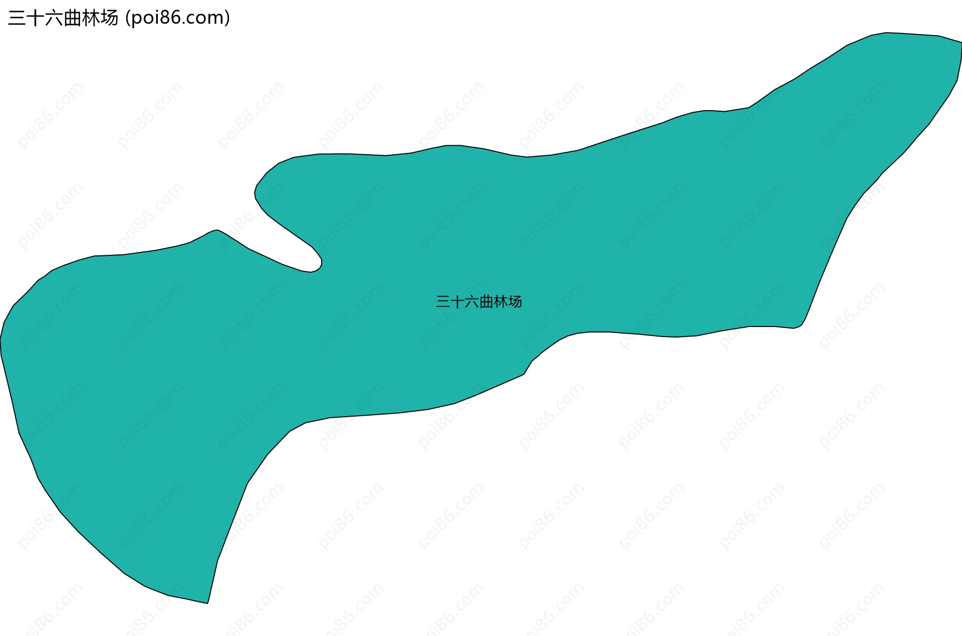 三十六曲林场边界地图