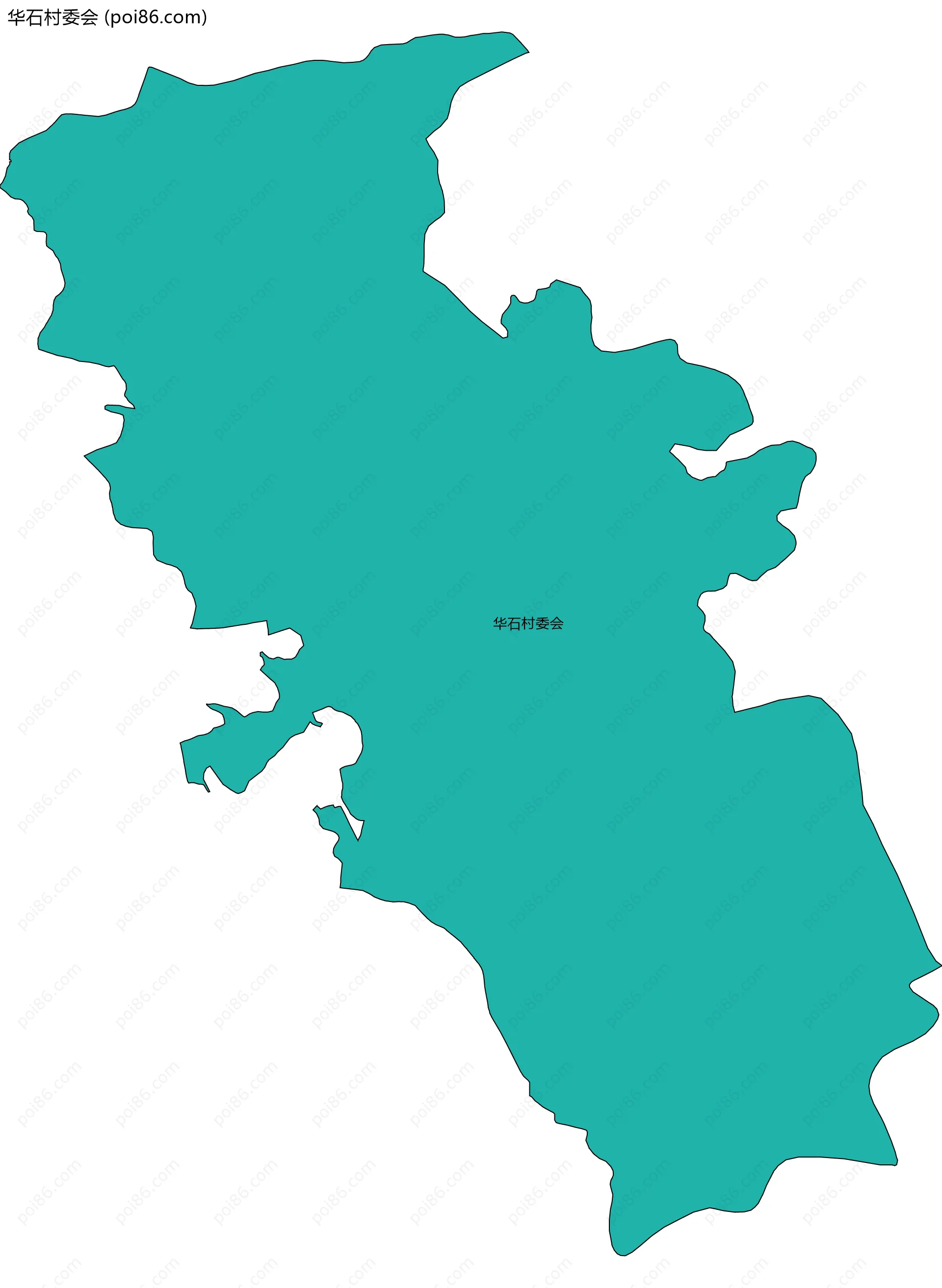 华石村委会边界地图