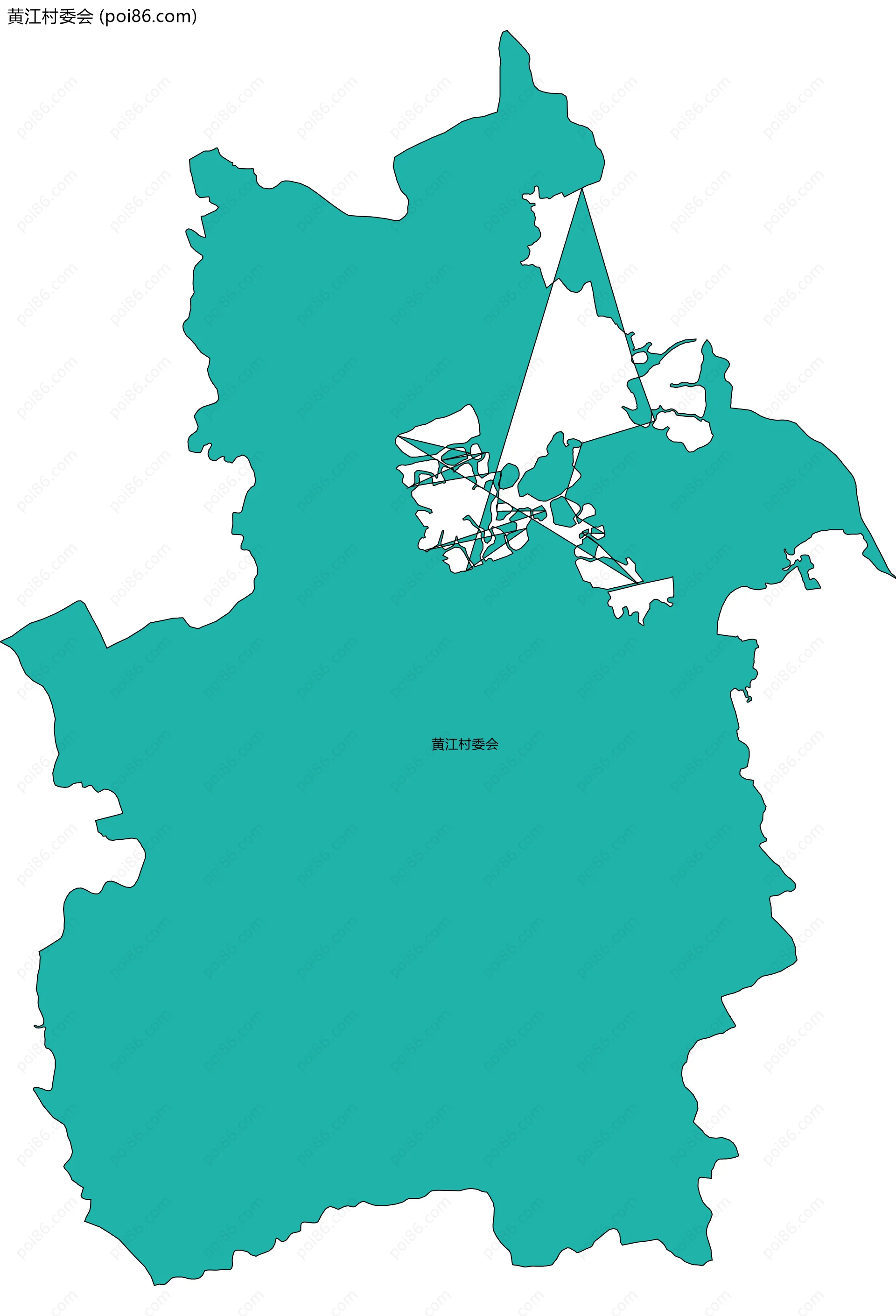 黄江村委会边界地图