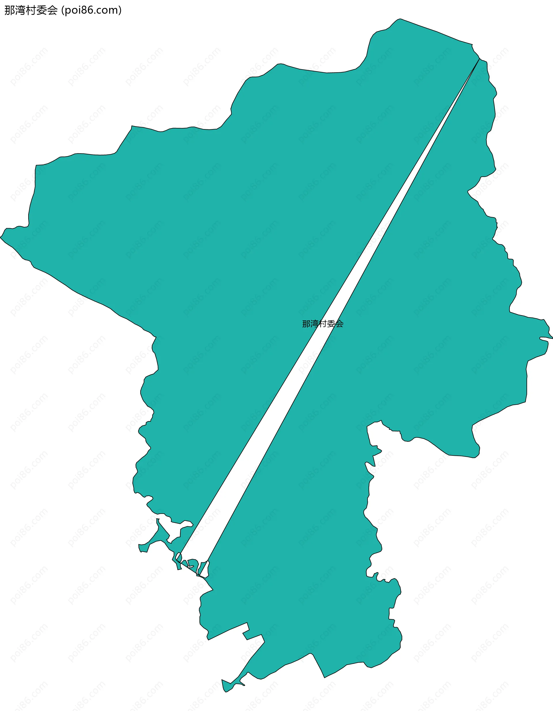 那湾村委会边界地图