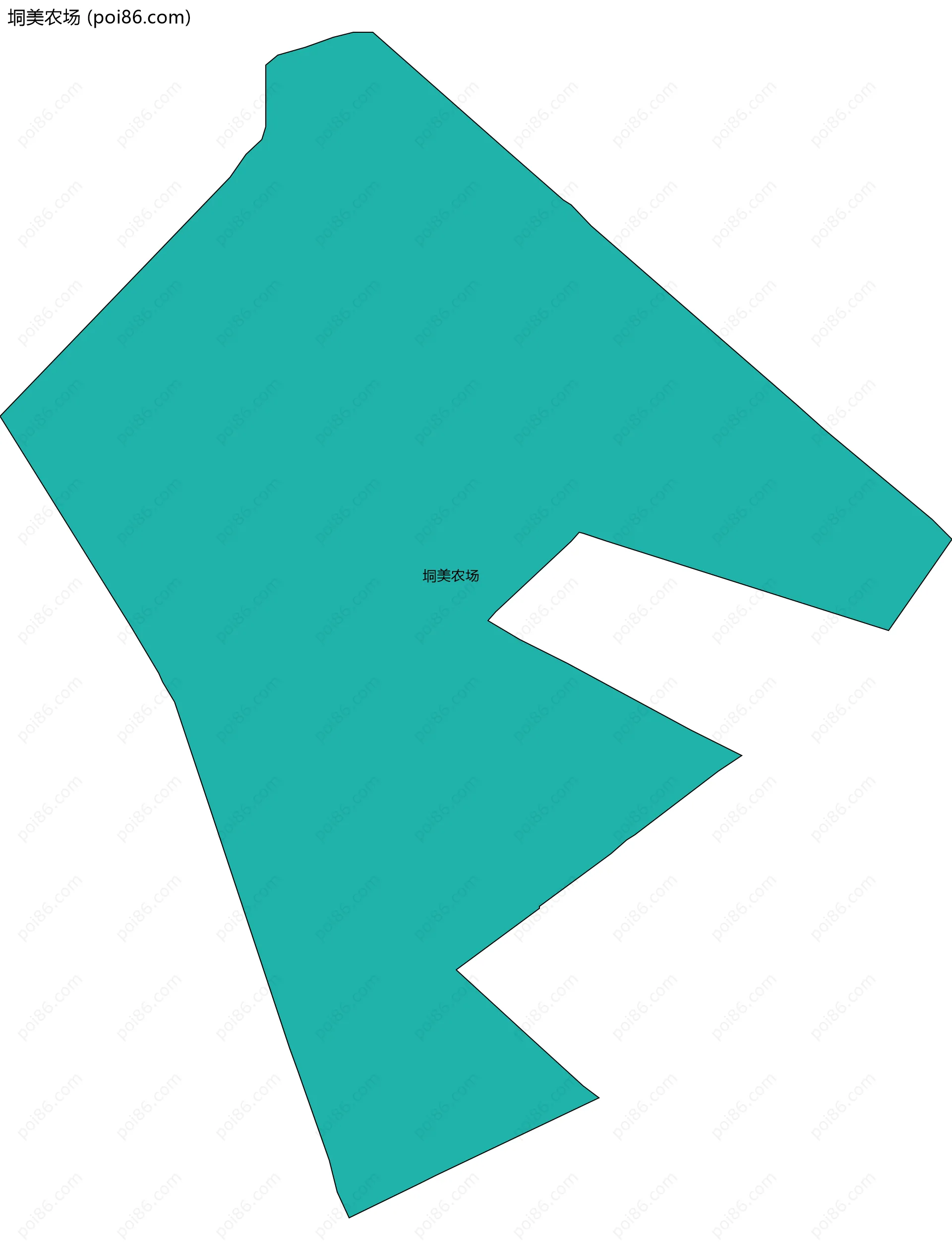 垌美农场边界地图