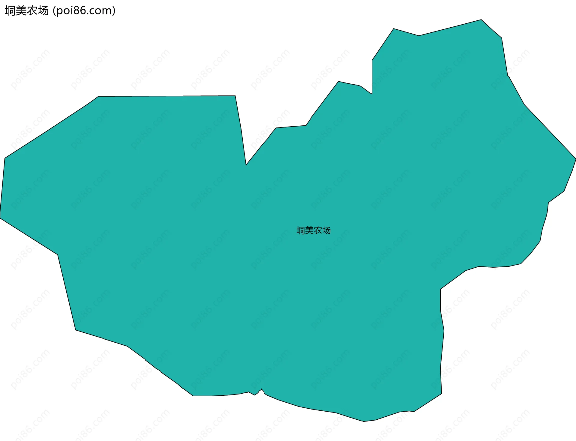 垌美农场边界地图