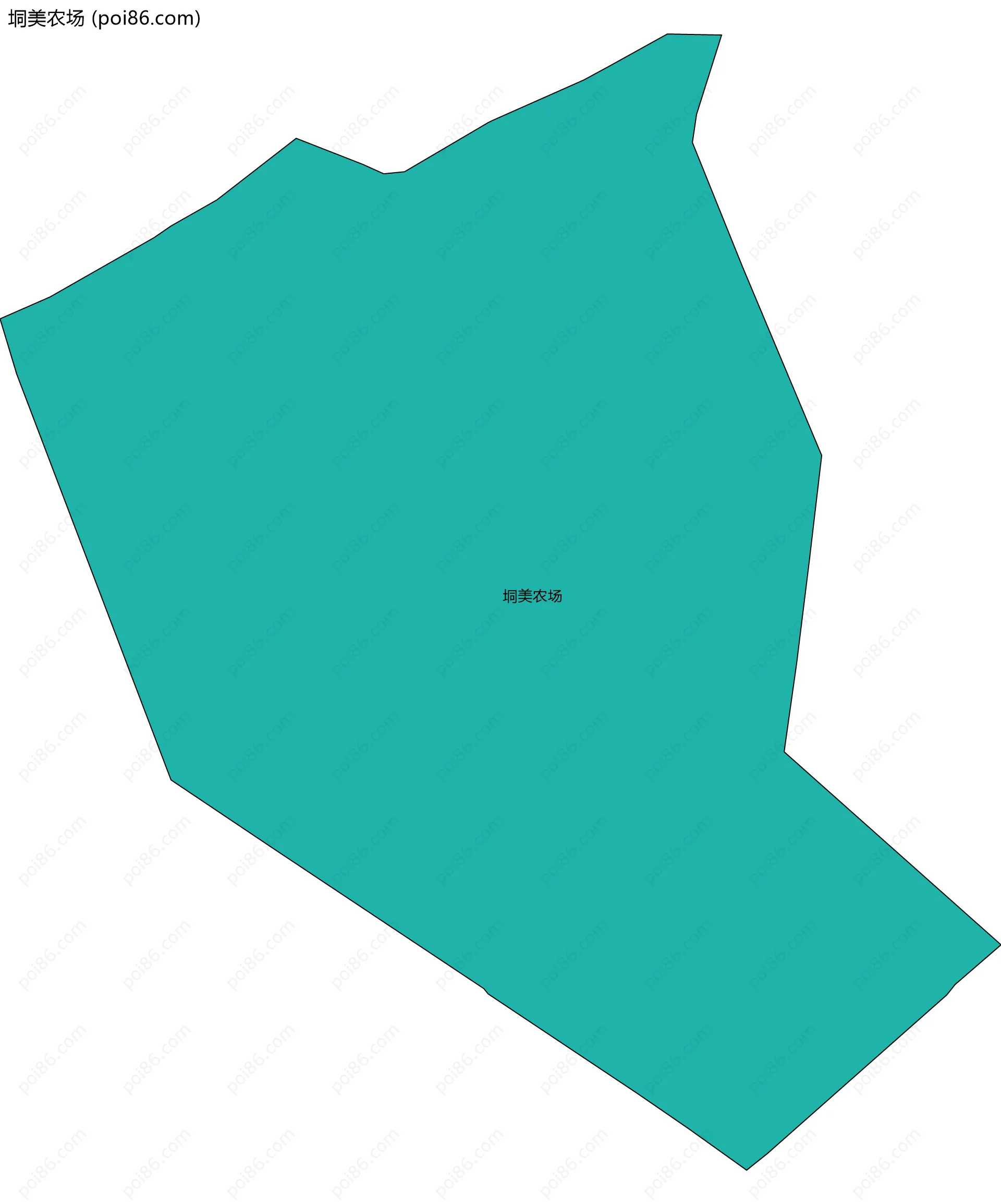 垌美农场边界地图