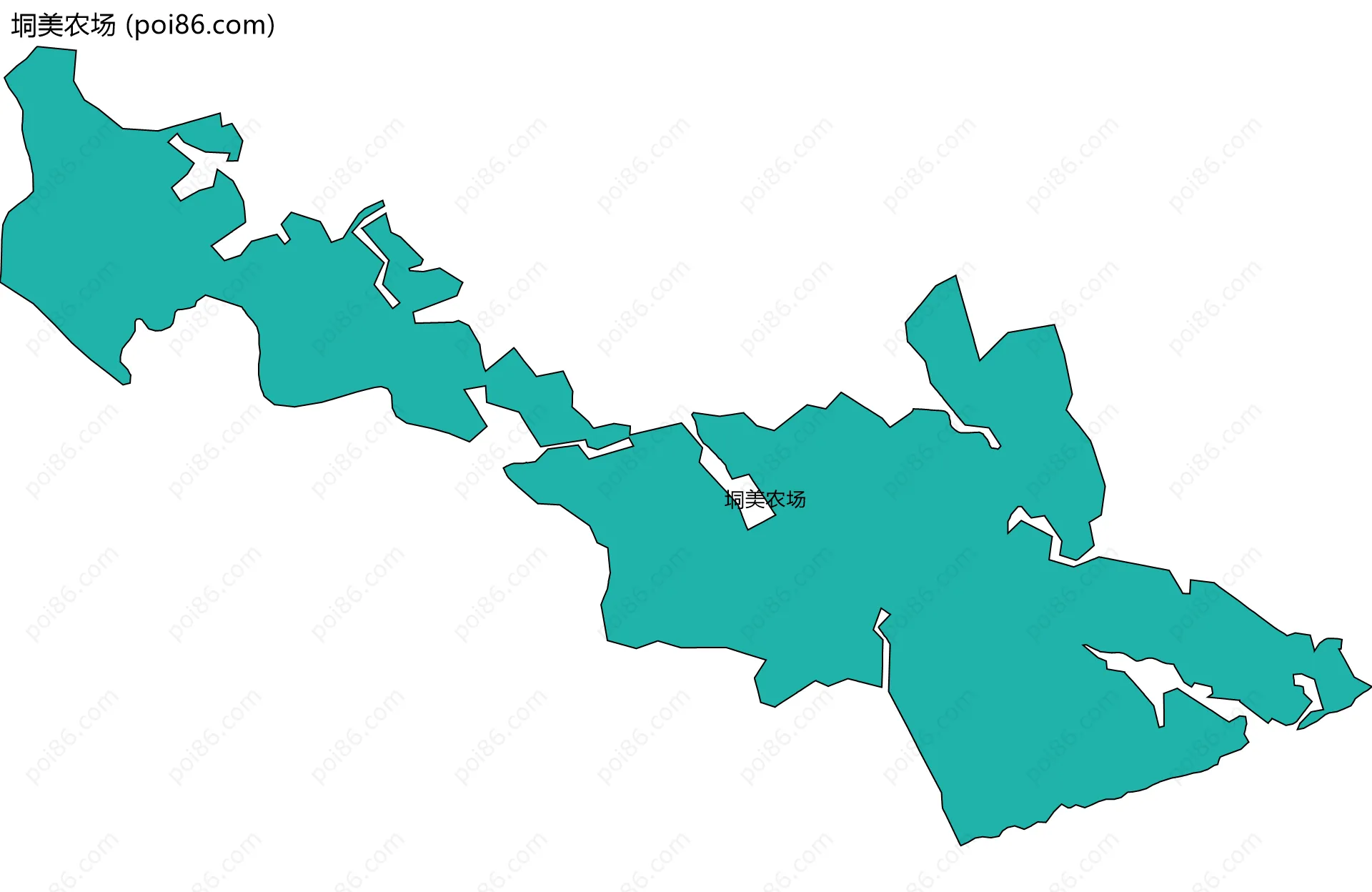 垌美农场边界地图