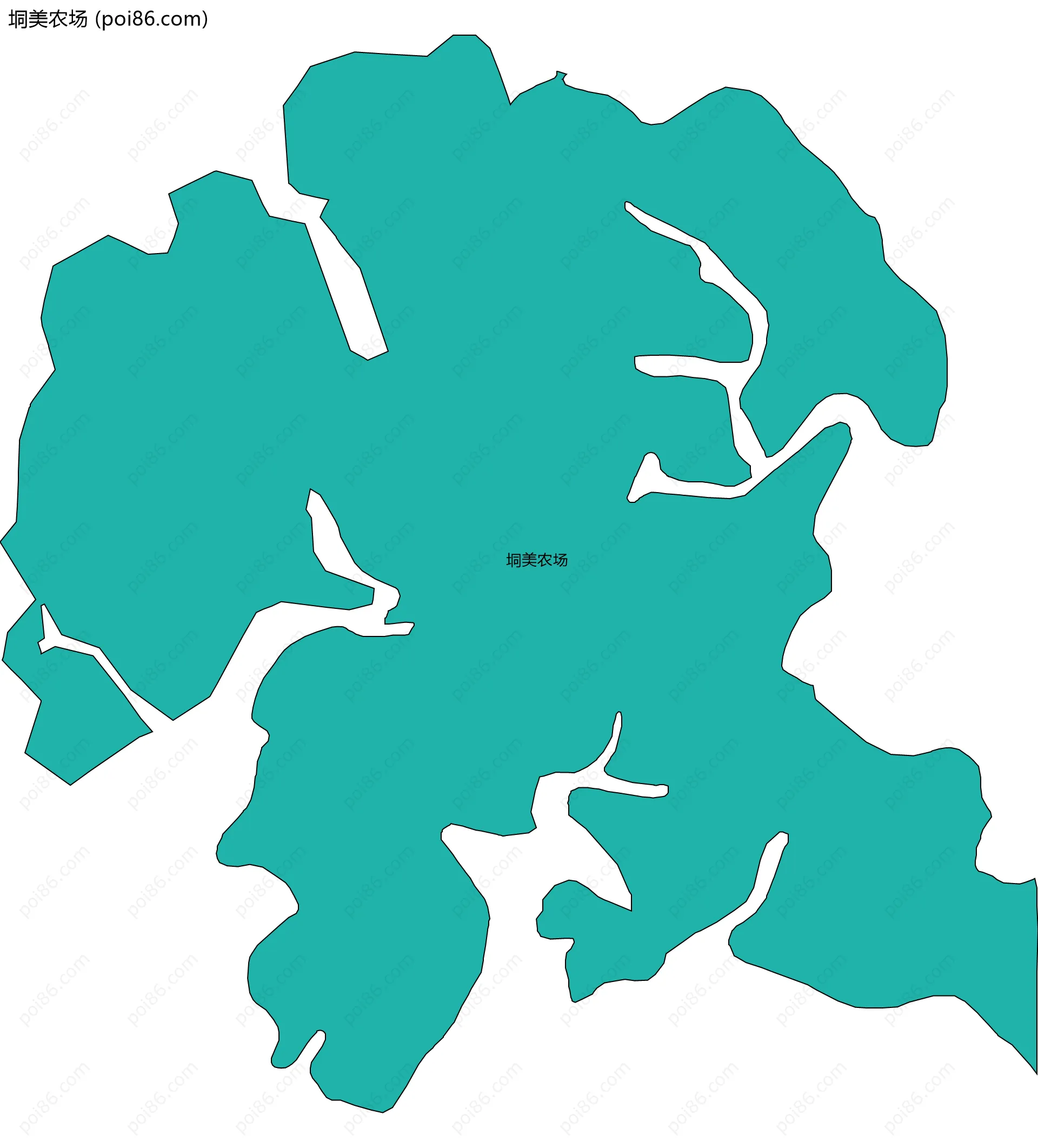 垌美农场边界地图