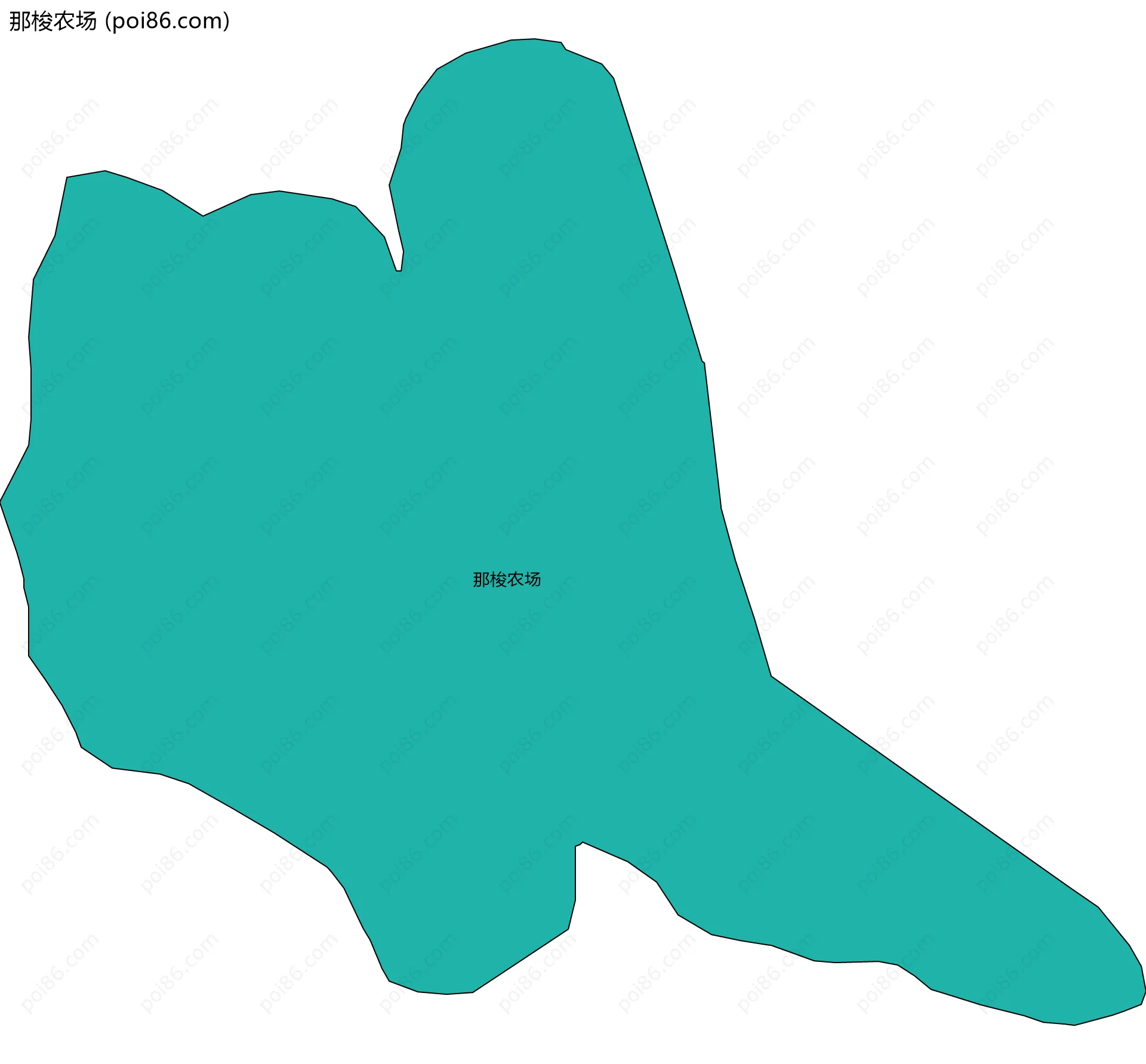 那梭农场边界地图