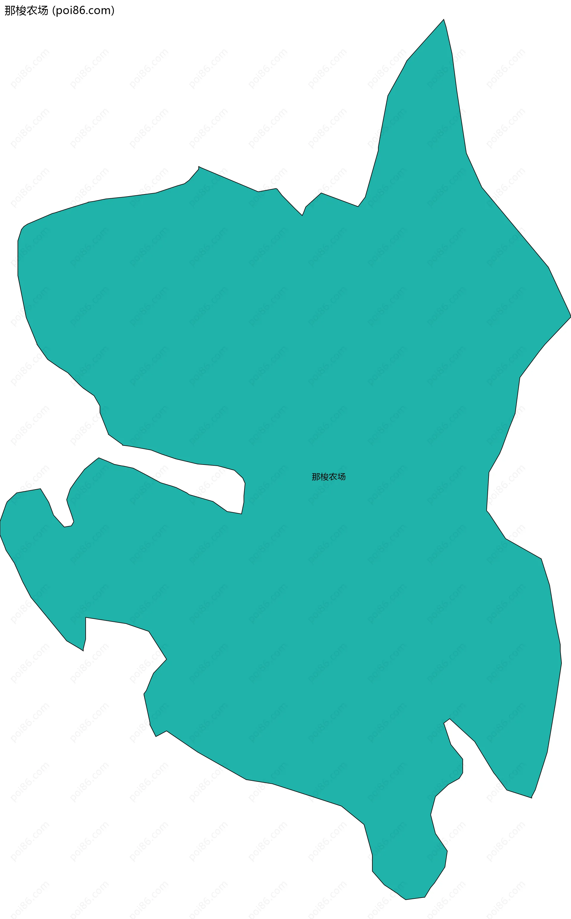 那梭农场边界地图