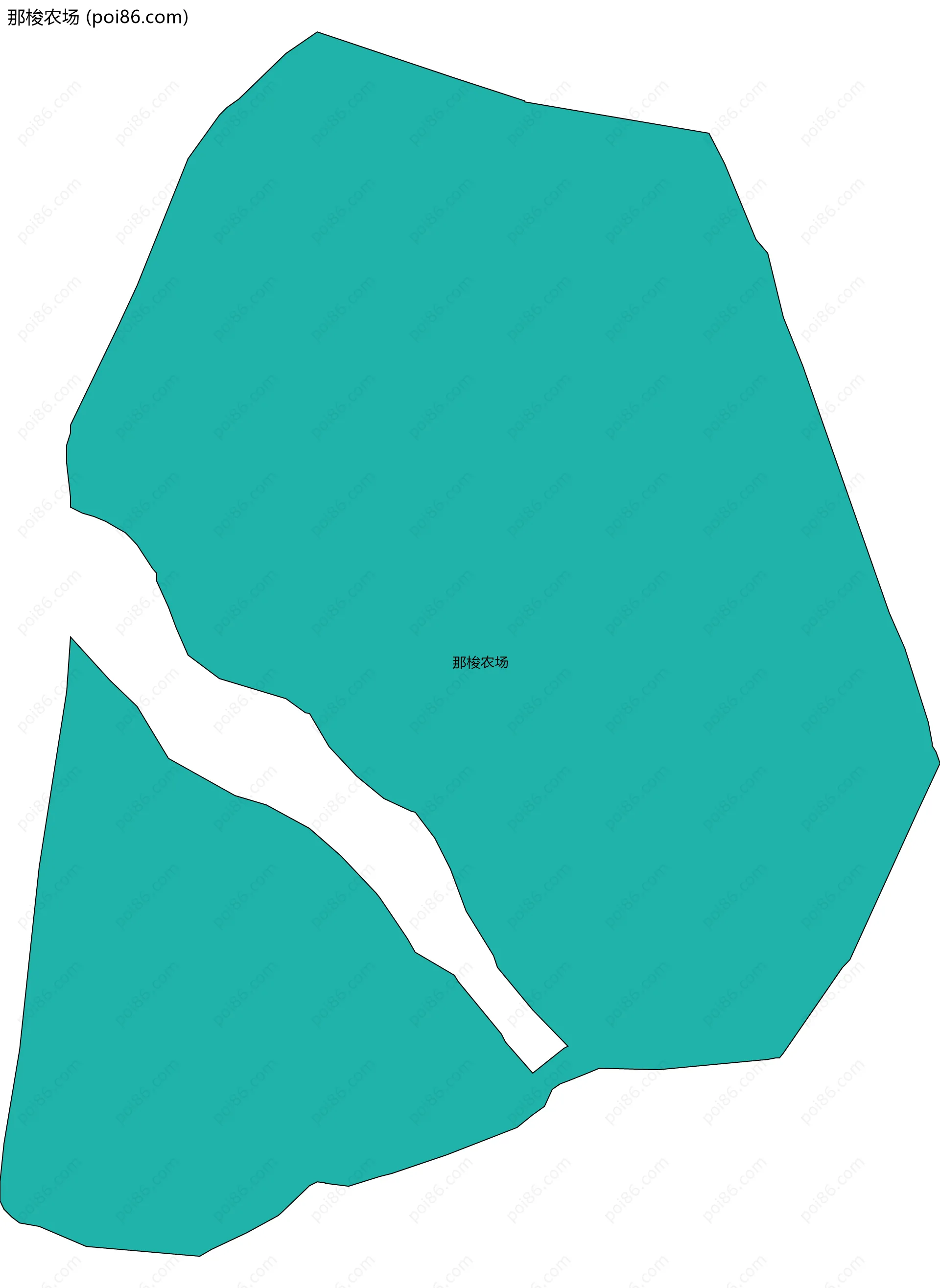 那梭农场边界地图