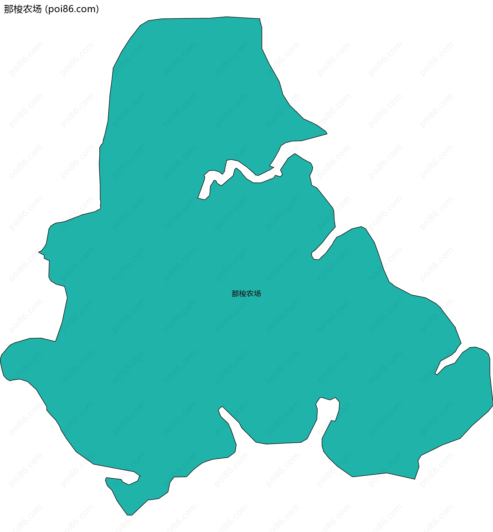 那梭农场边界地图