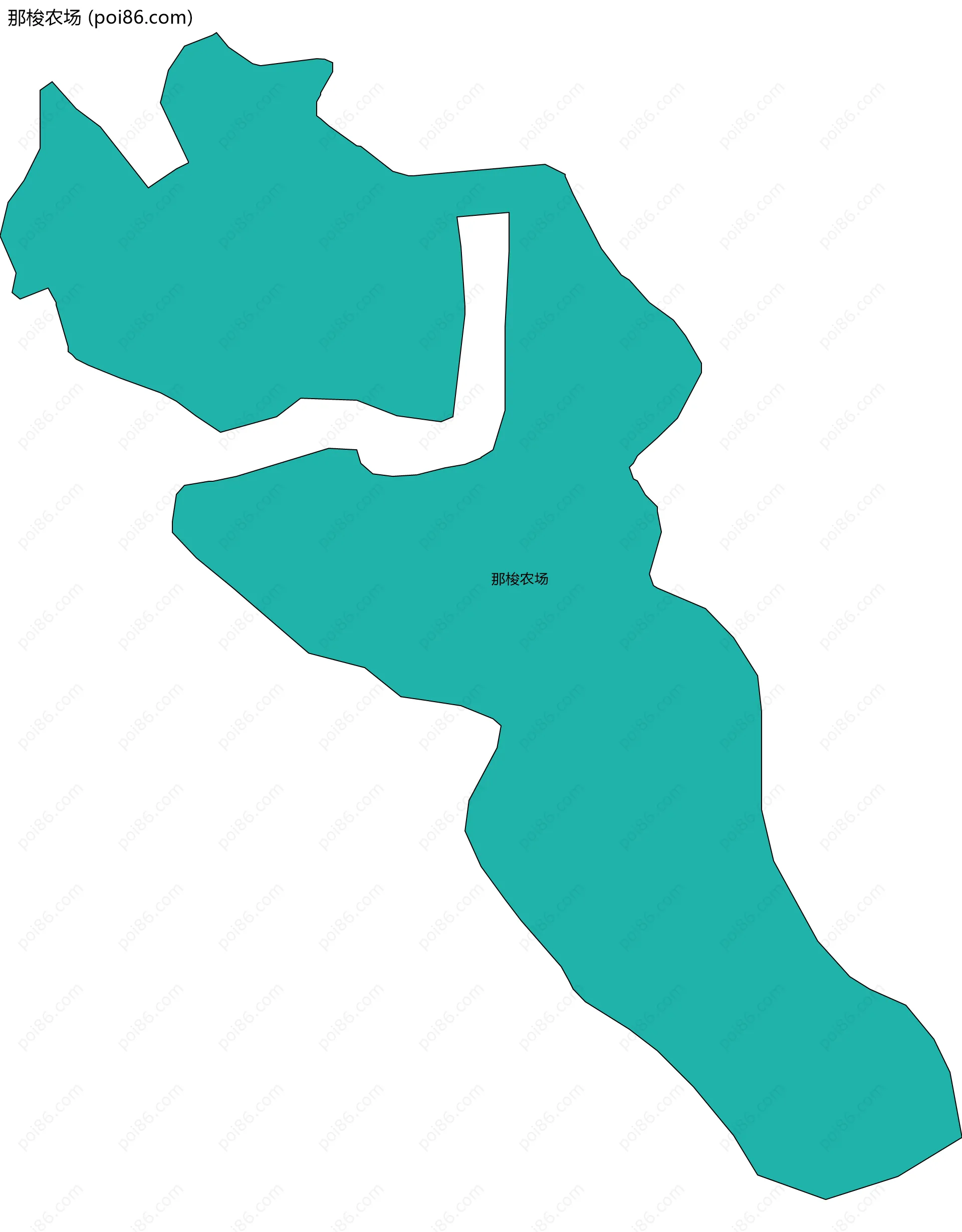 那梭农场边界地图