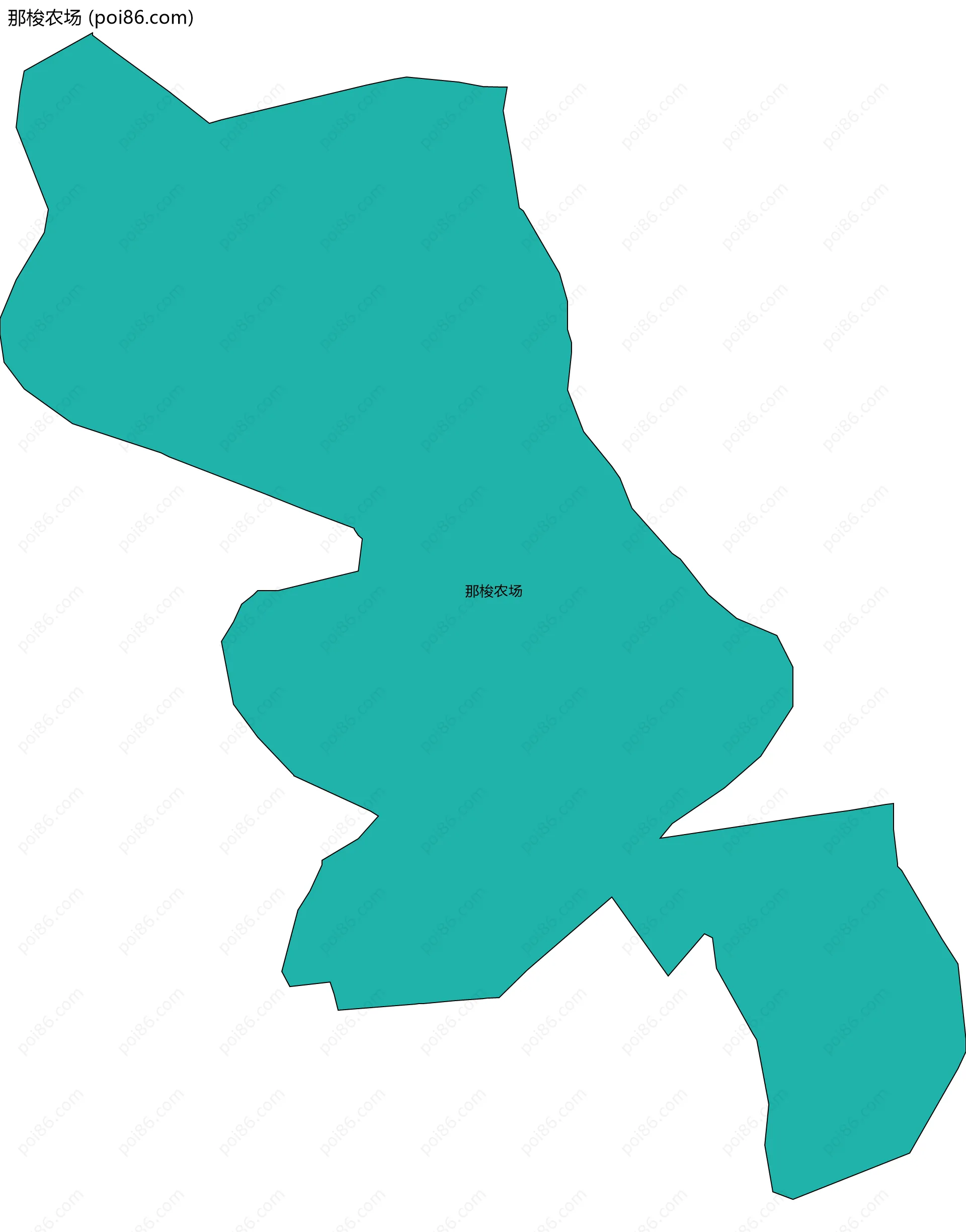 那梭农场边界地图