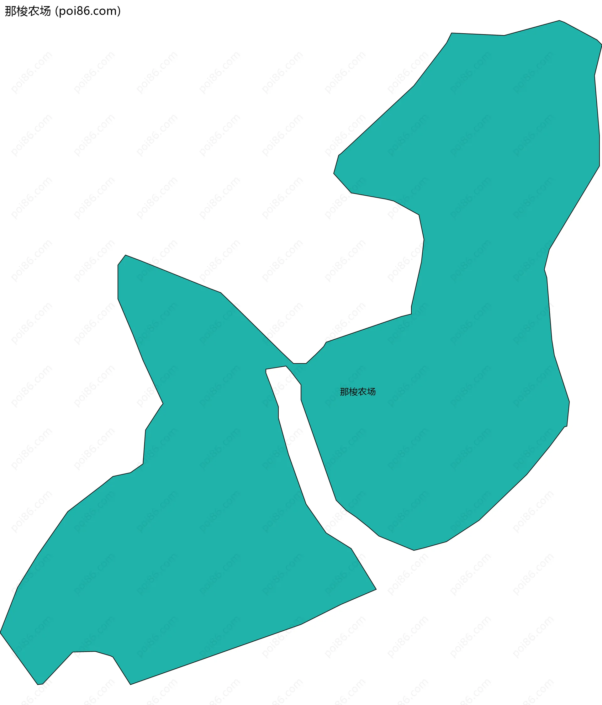 那梭农场边界地图