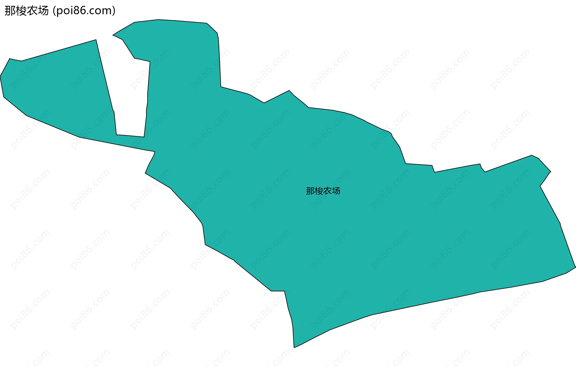 那梭农场边界地图