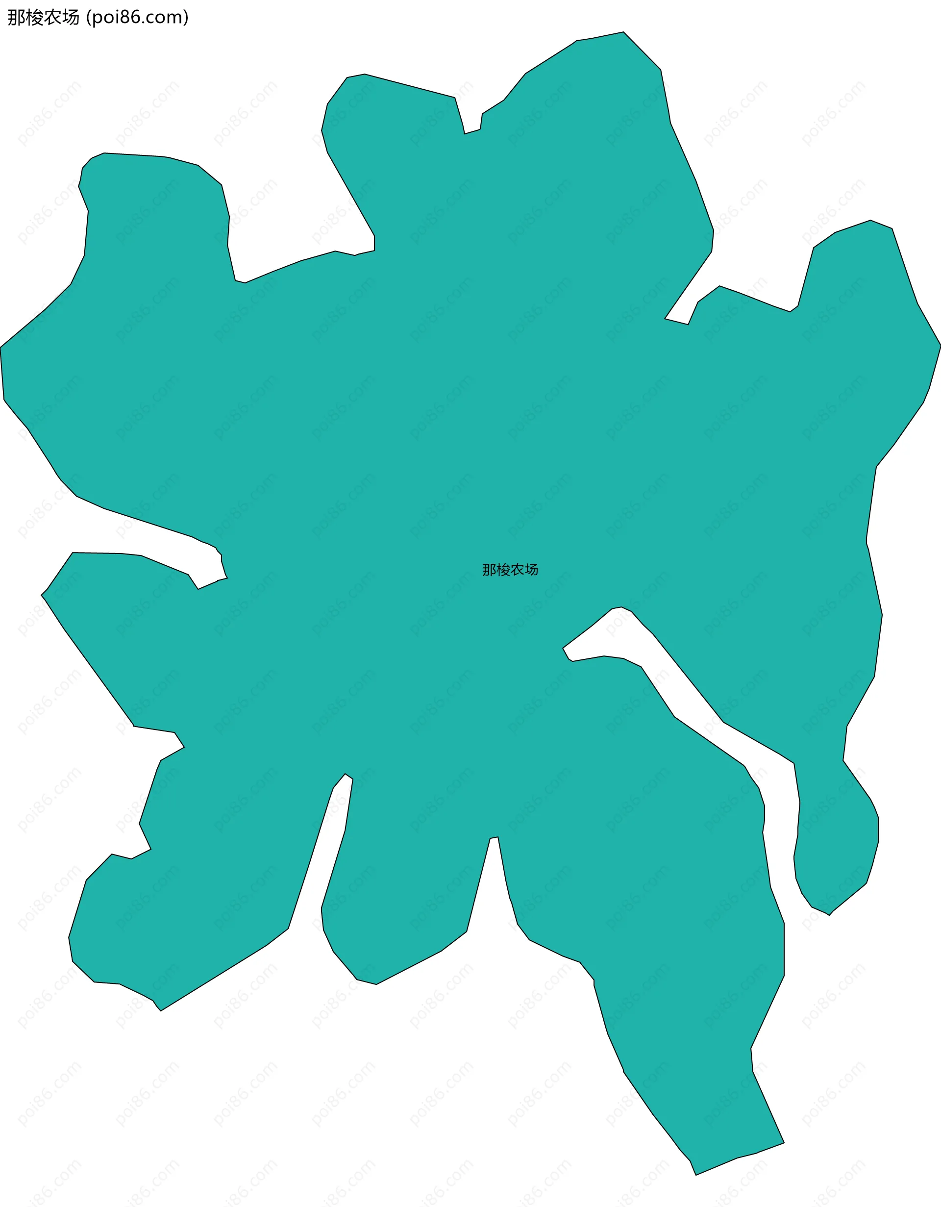 那梭农场边界地图