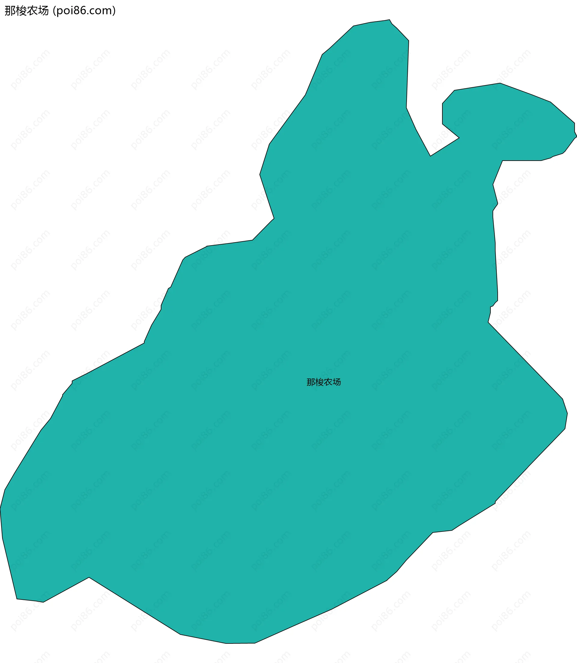 那梭农场边界地图