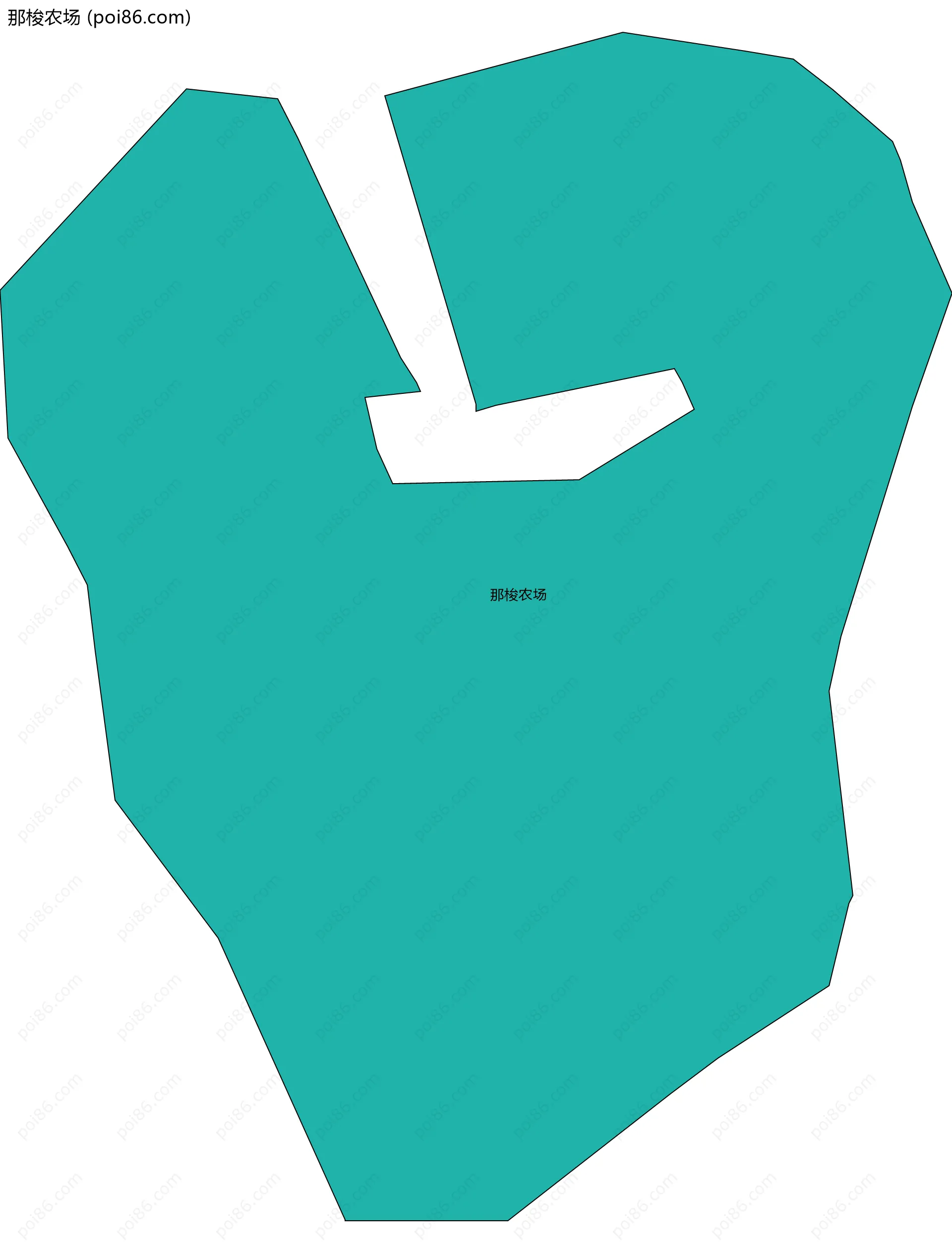 那梭农场边界地图