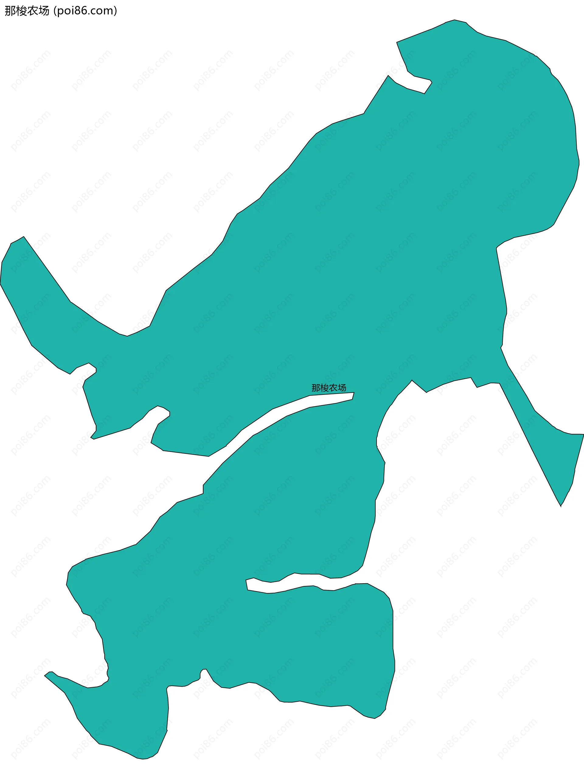 那梭农场边界地图