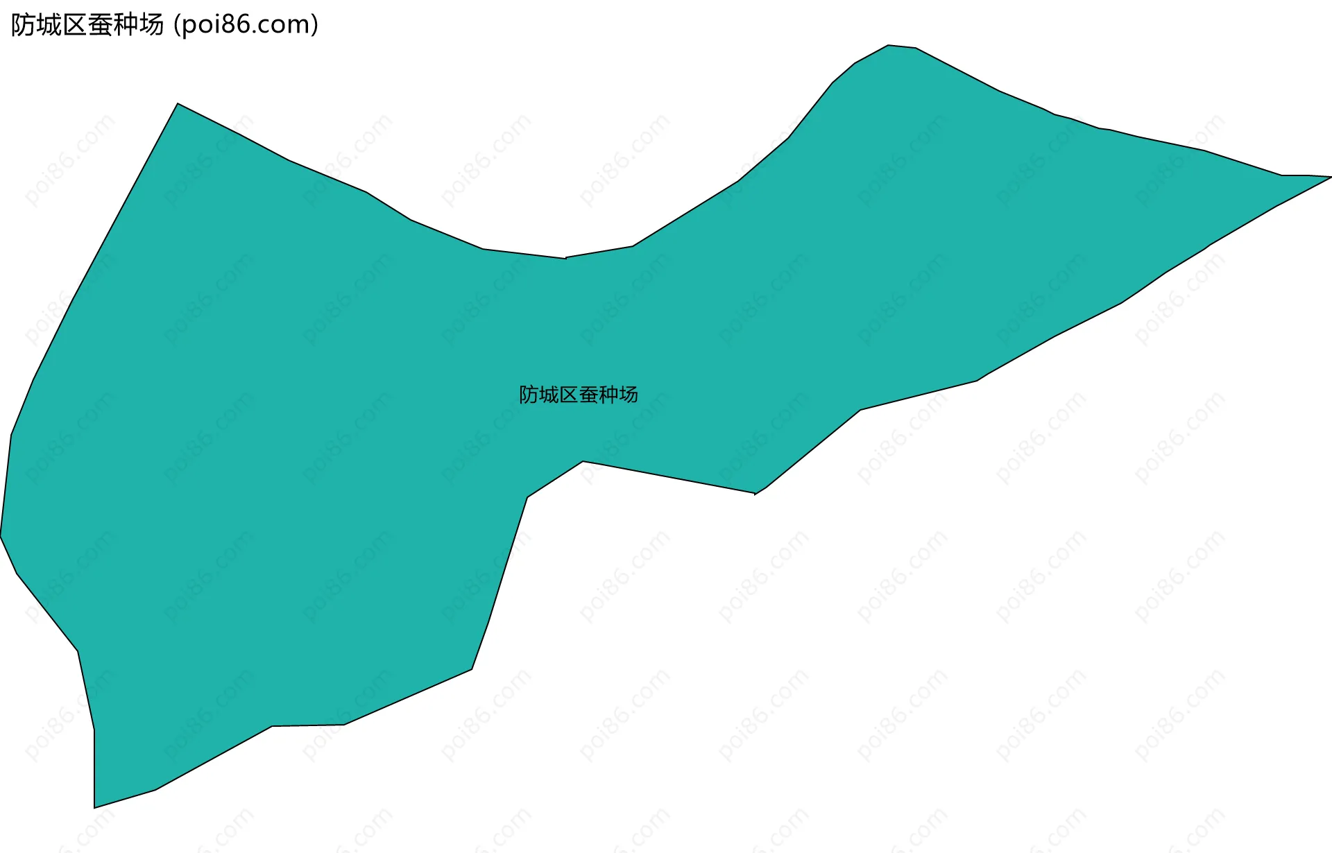 防城区蚕种场边界地图