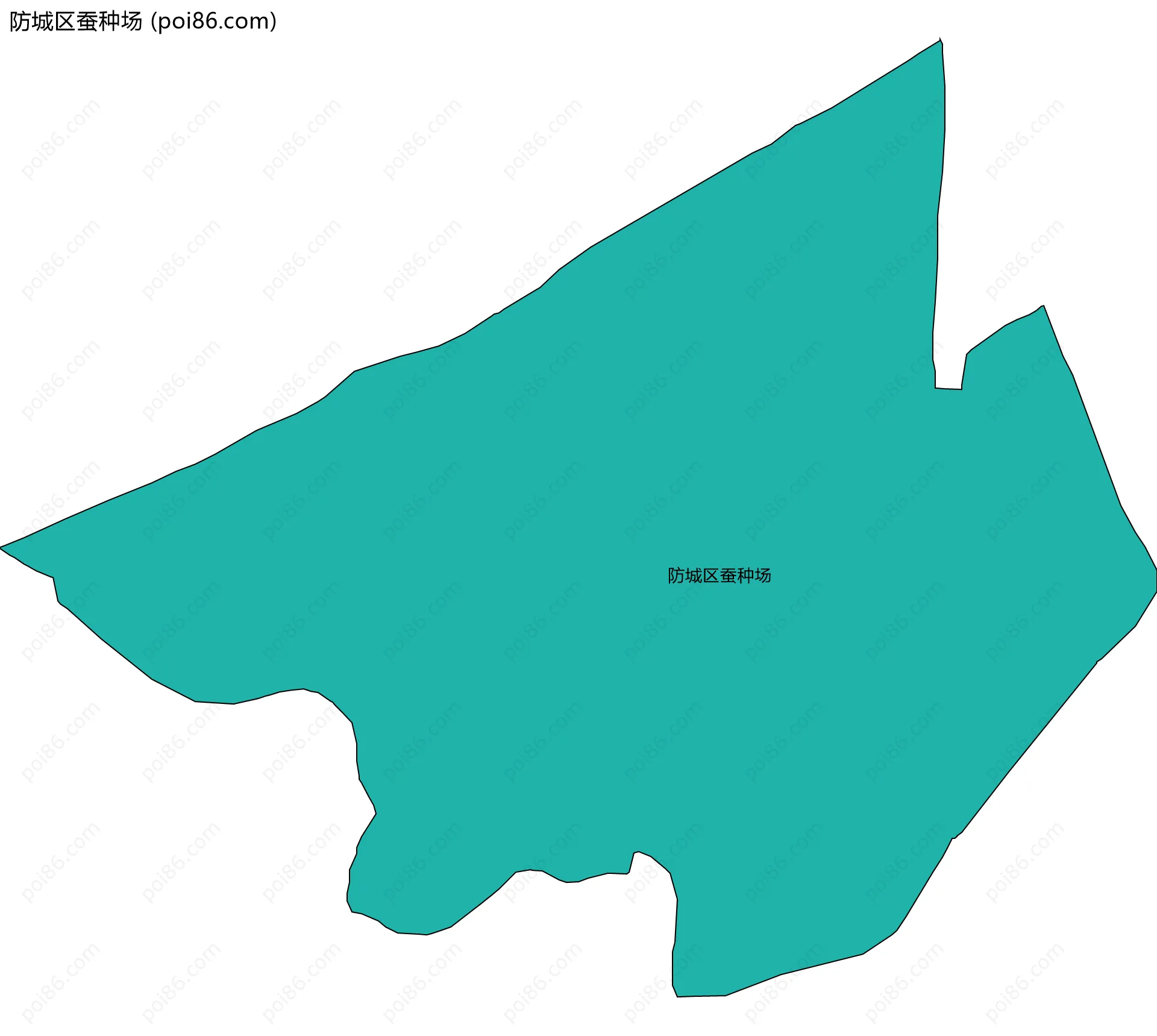 防城区蚕种场边界地图