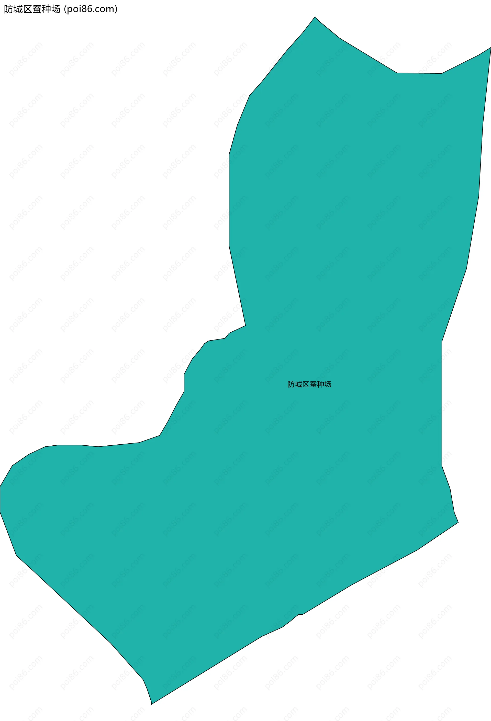 防城区蚕种场边界地图