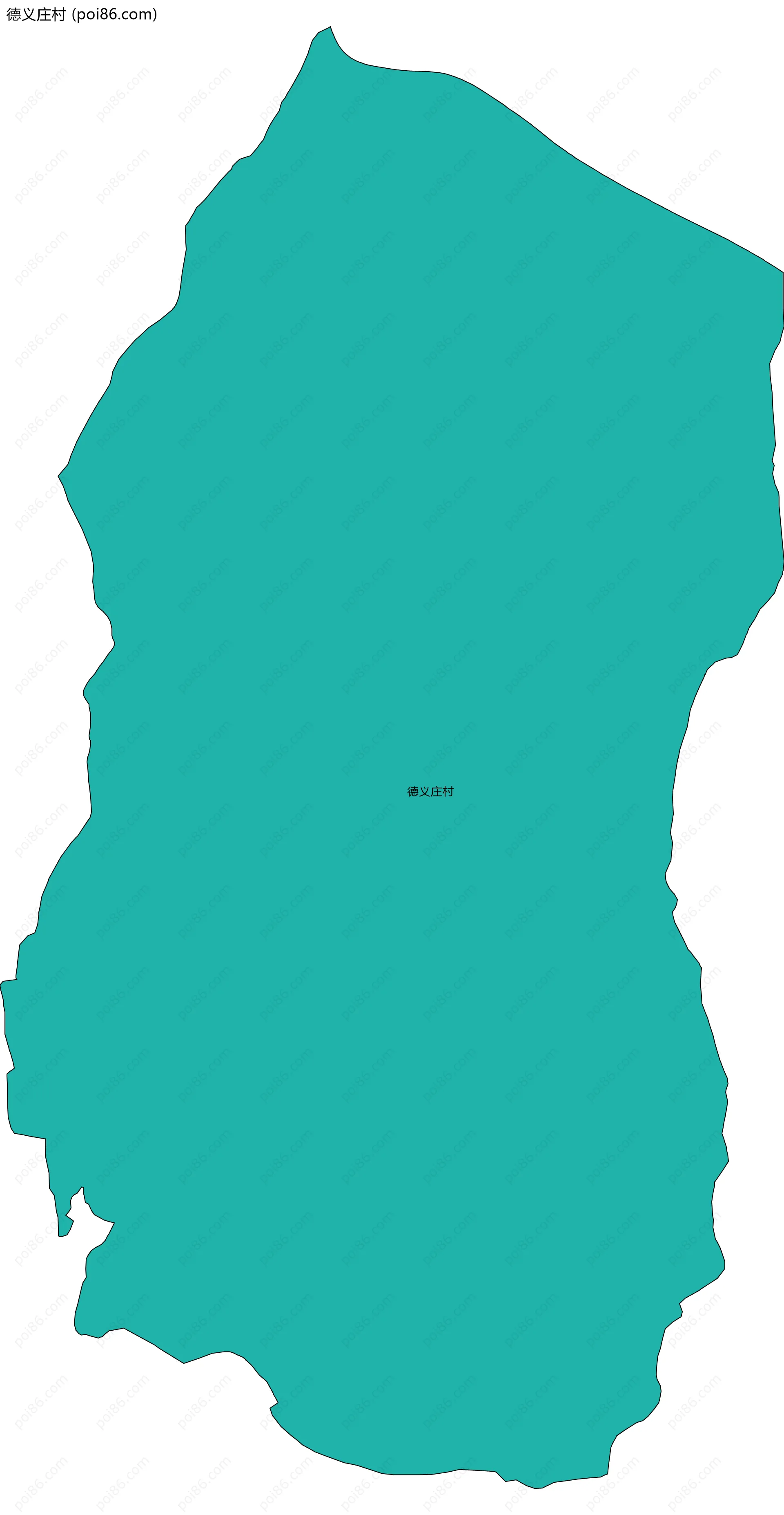 德义庄村边界地图