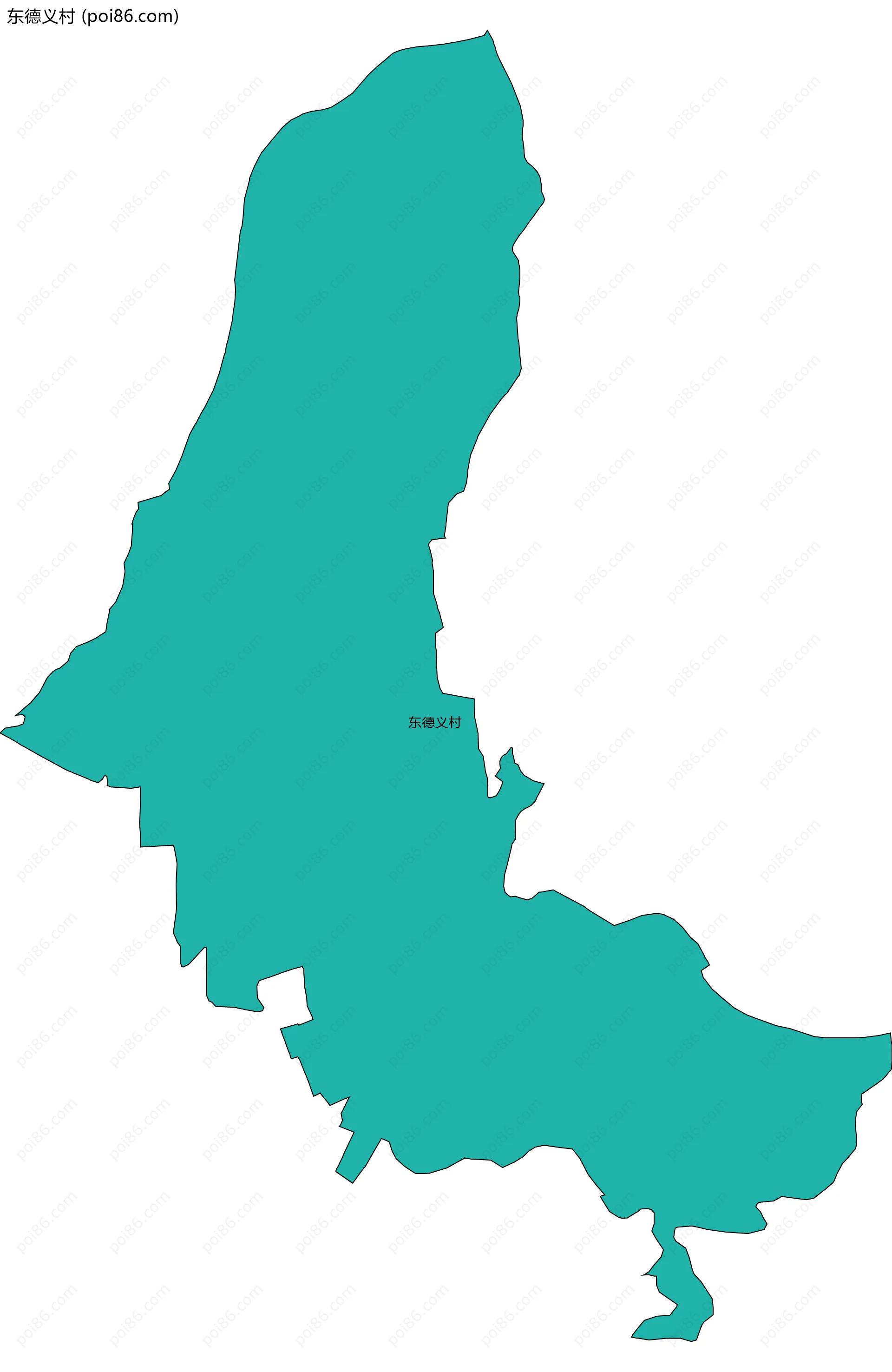 东德义村边界地图