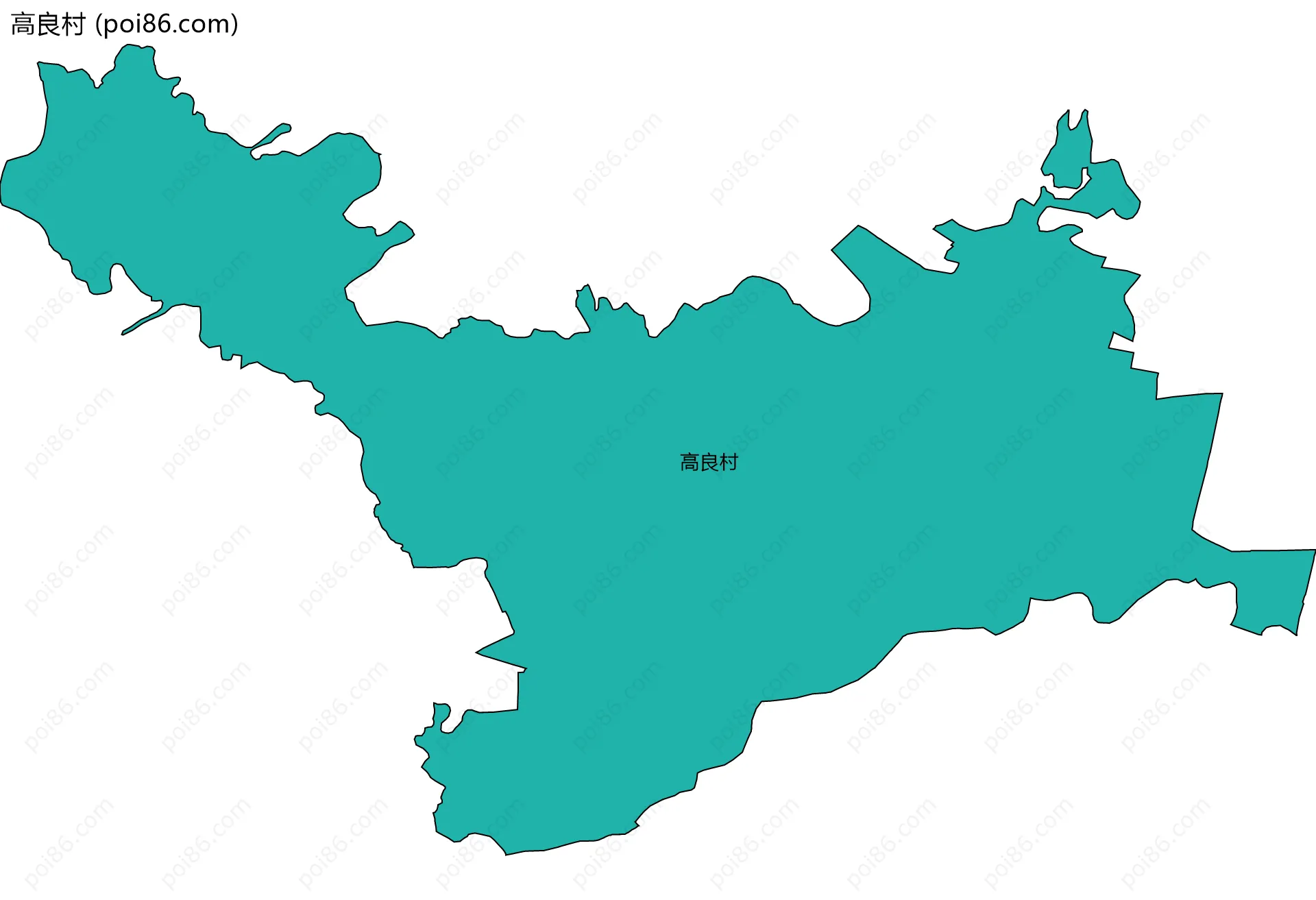 高良村边界地图