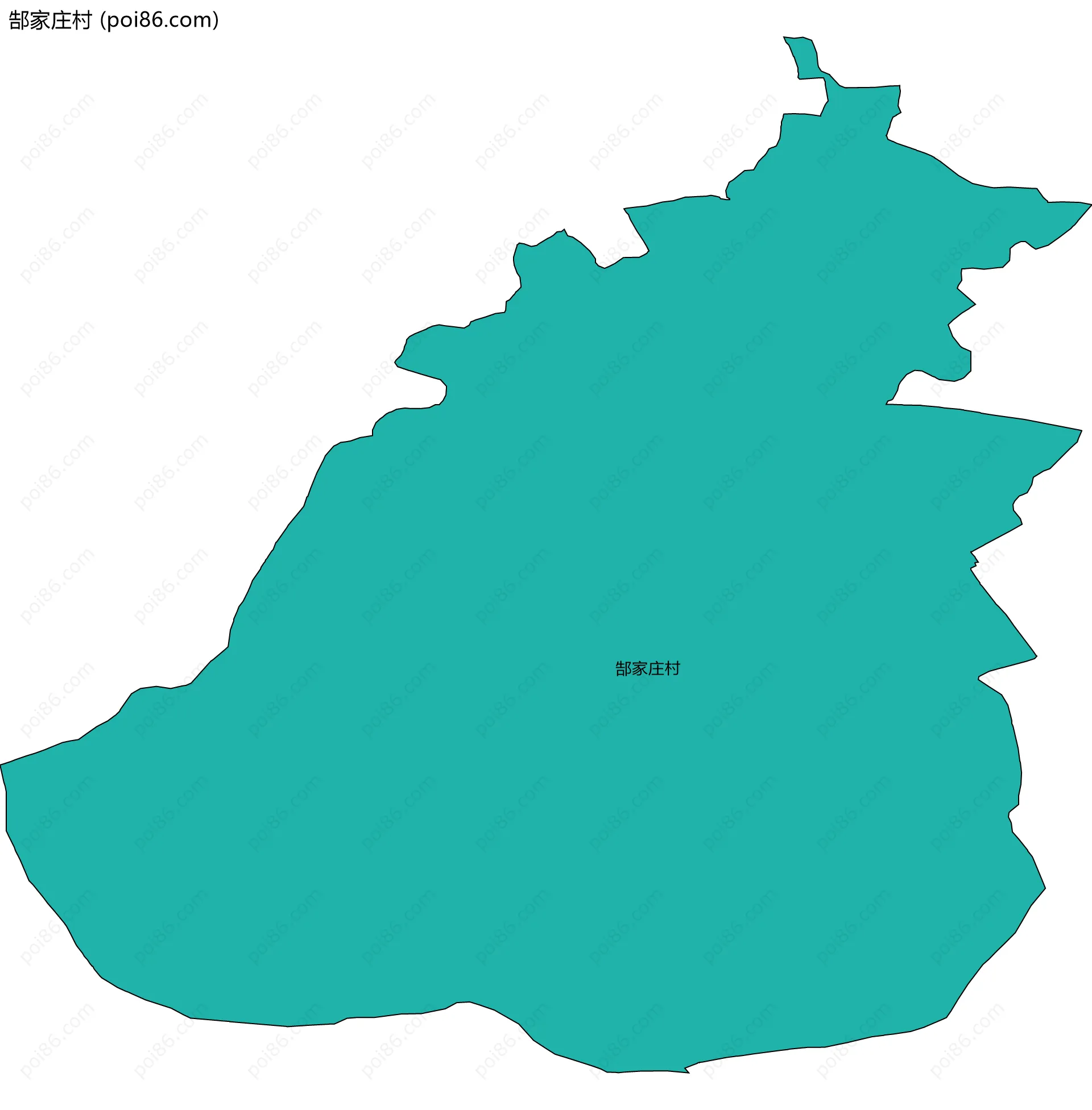 郜家庄村边界地图