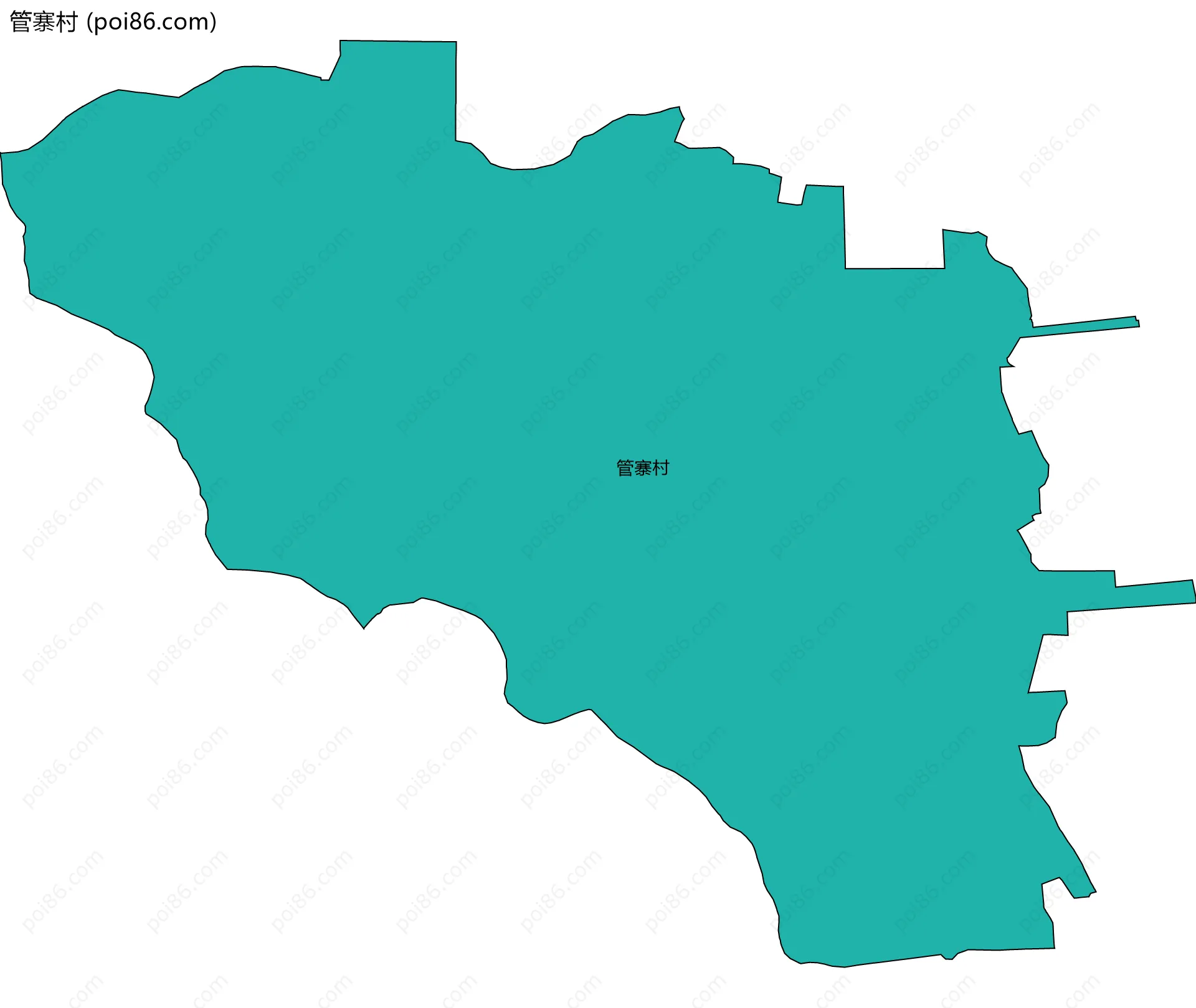 管寨村边界地图