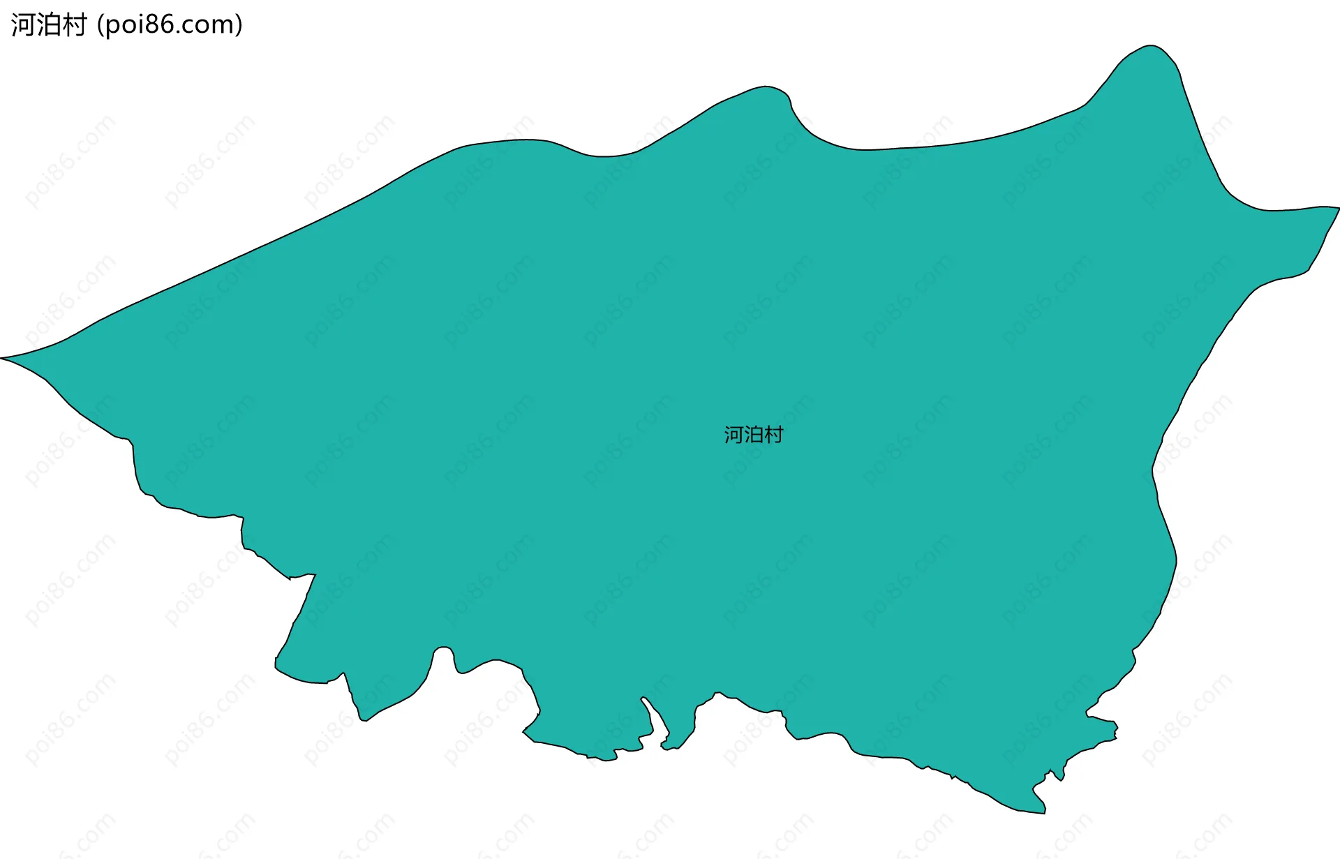 河泊村边界地图