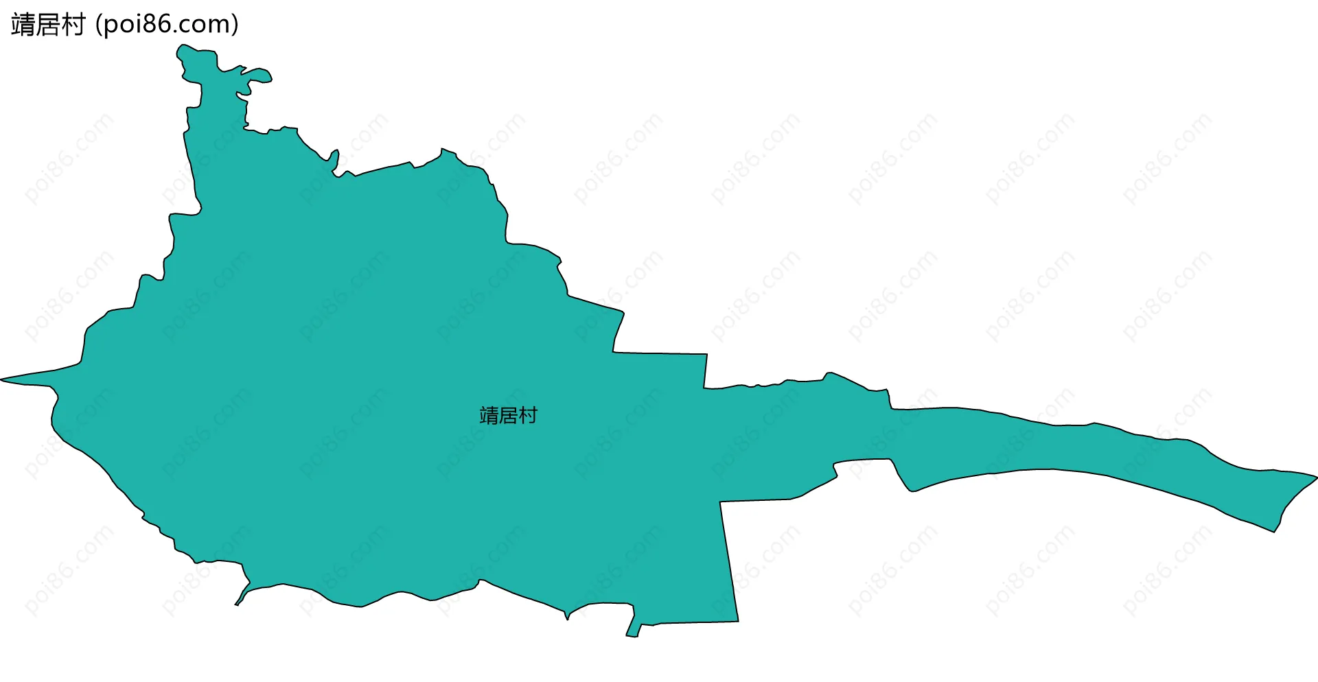 靖居村边界地图