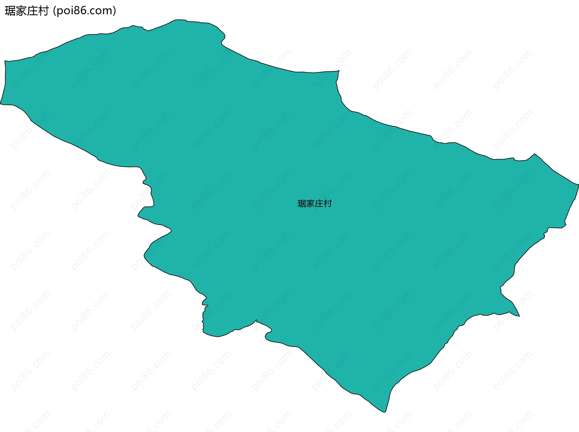 琚家庄村边界地图