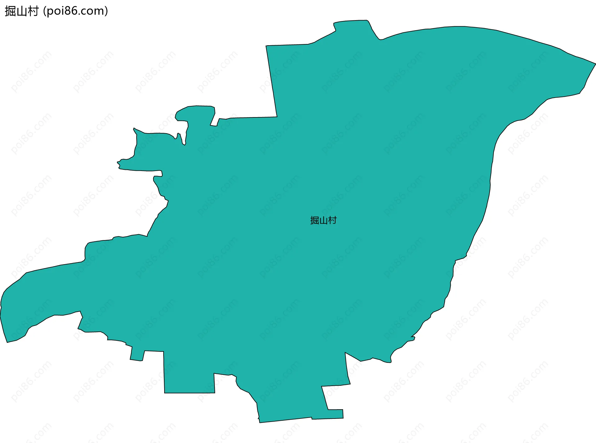 掘山村边界地图