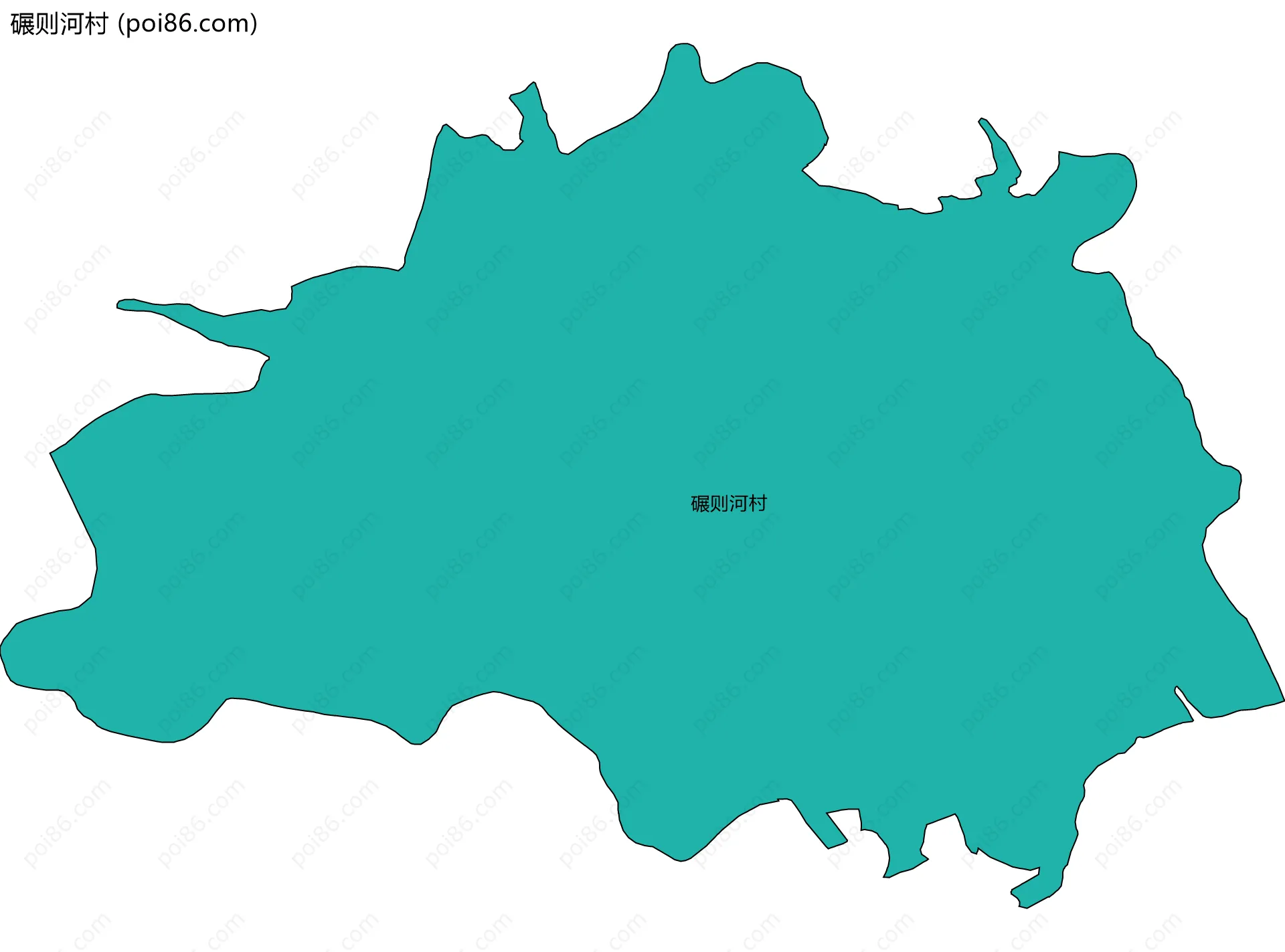 碾则河村边界地图