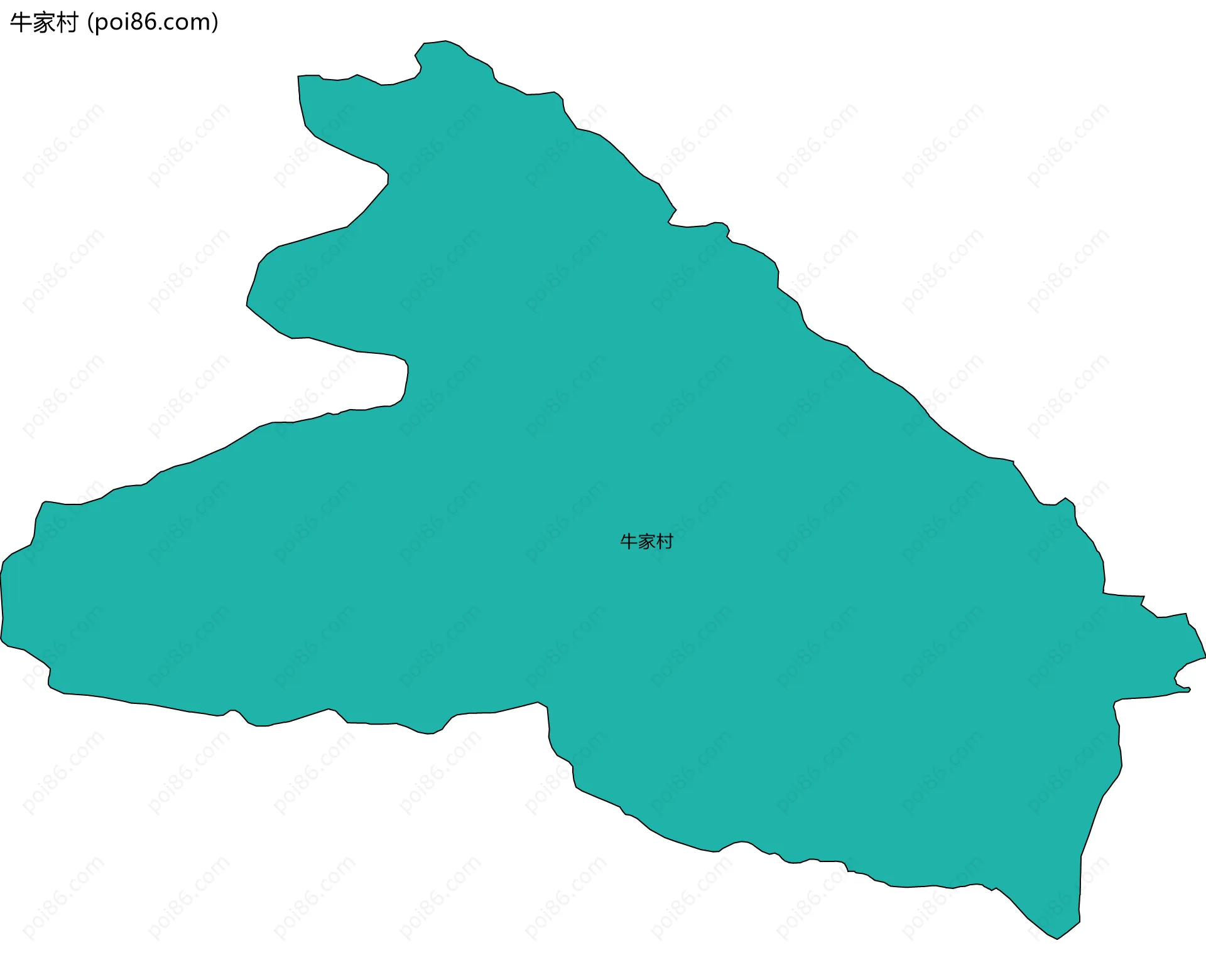 牛家村边界地图